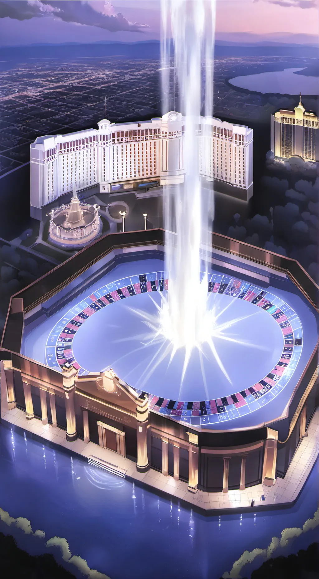 ai character: Las Vega's  background