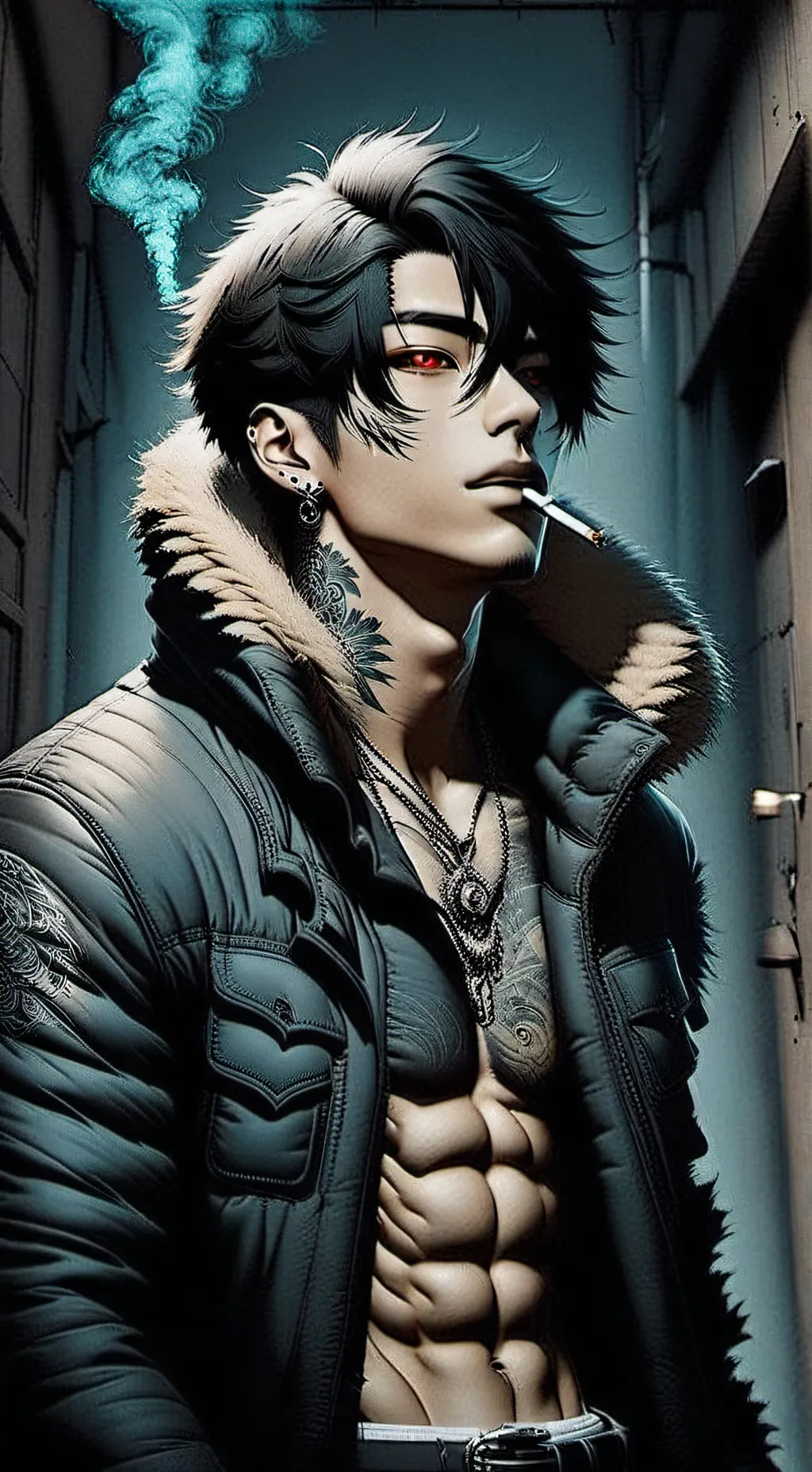 ai character: Adrian  background