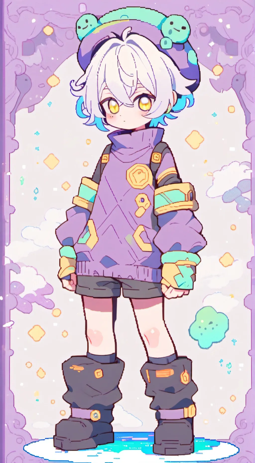 ai character: Oliver  background