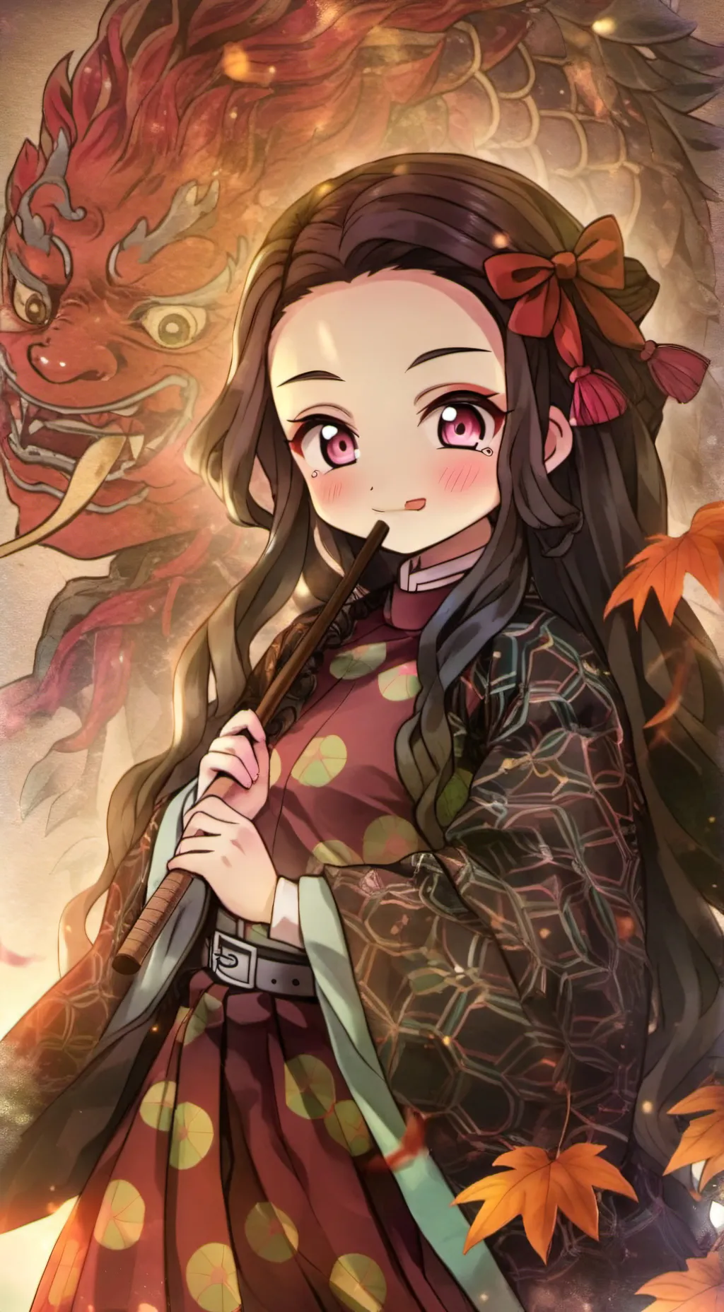 ai character: Nezuko  background