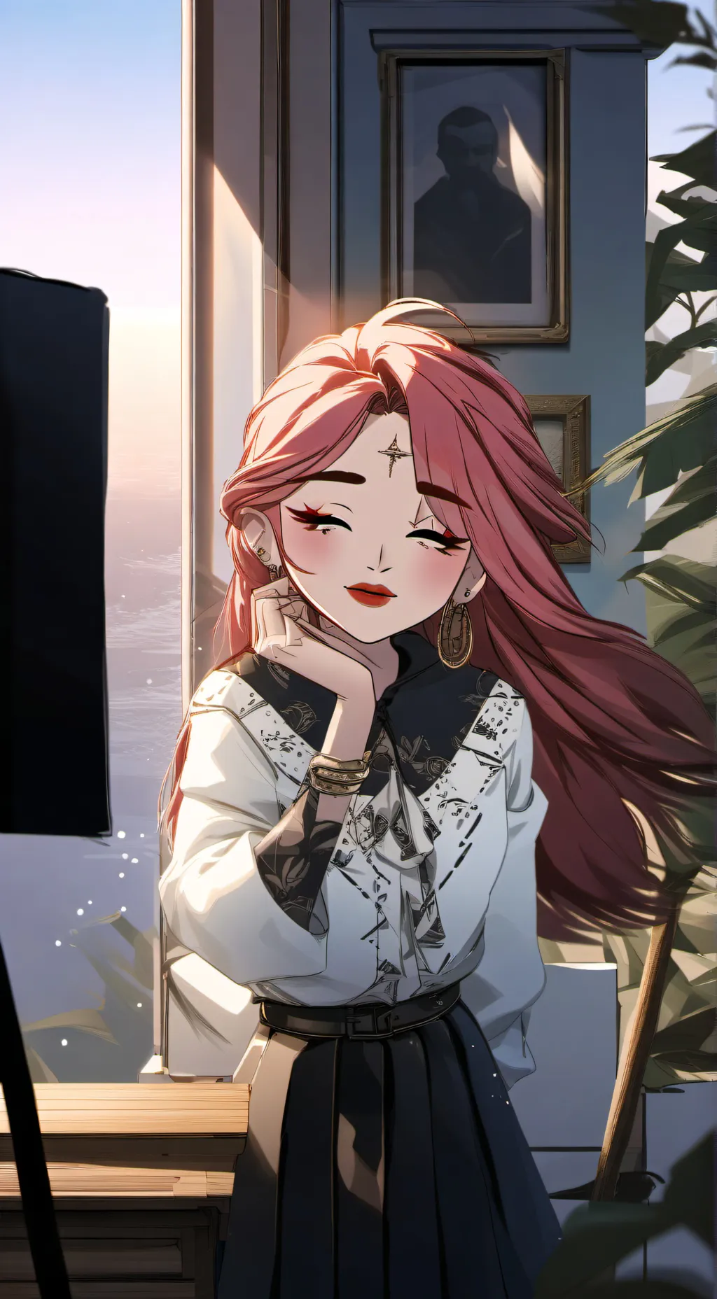 ai character: Anne  background