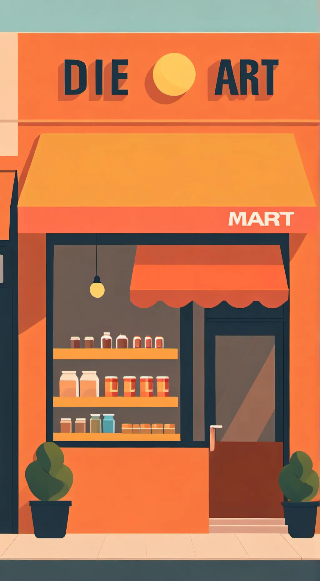 ai character: DIE MART background