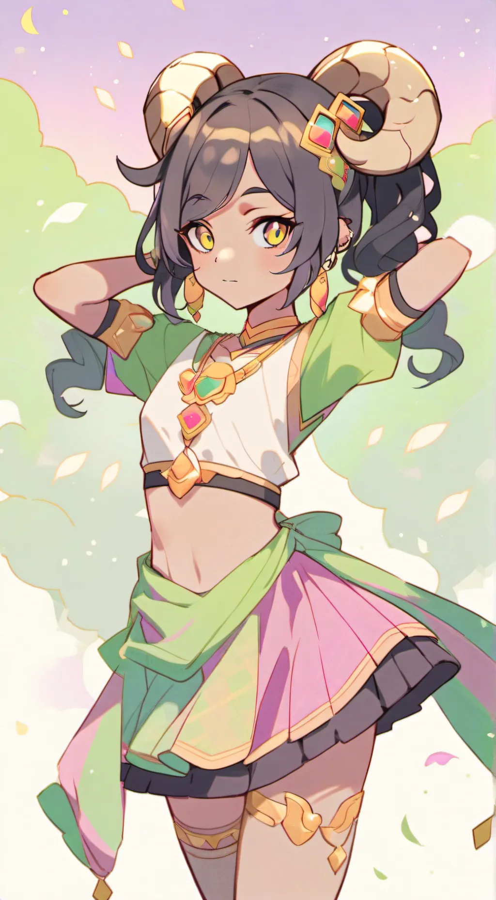 ai character: Mha (dancer) background