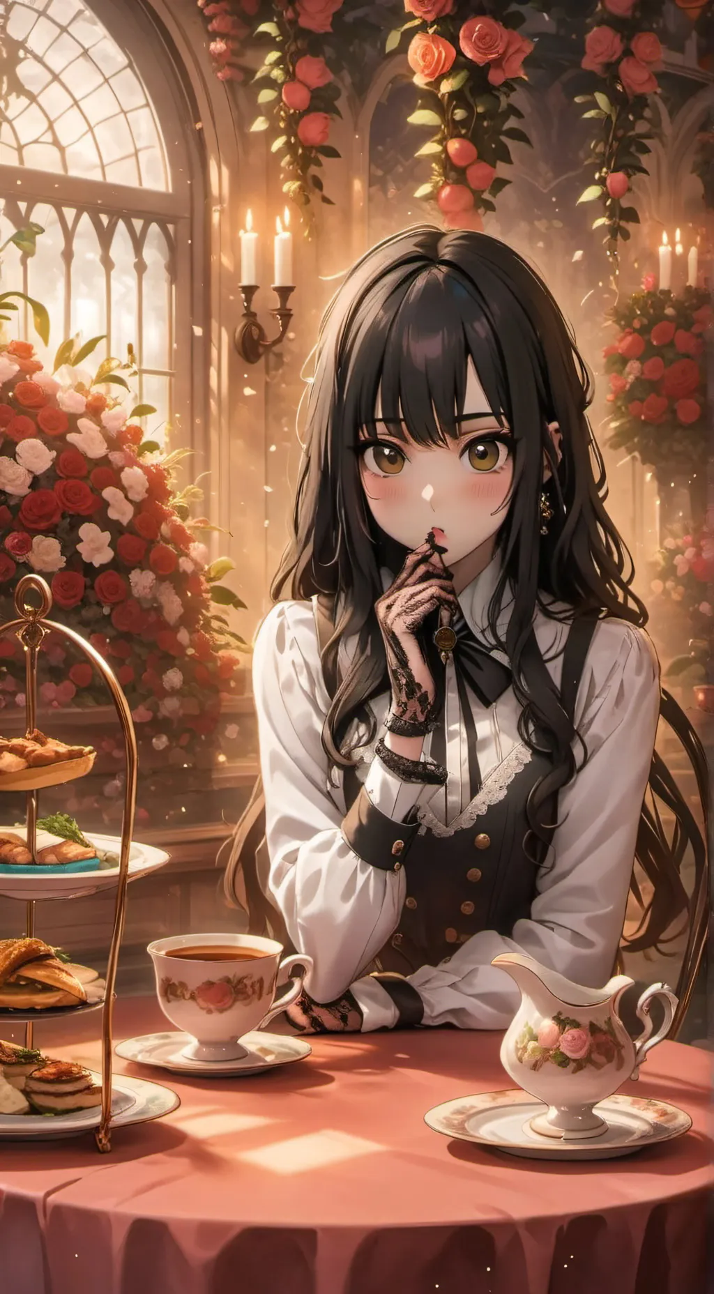 ai character: Laeticia  background