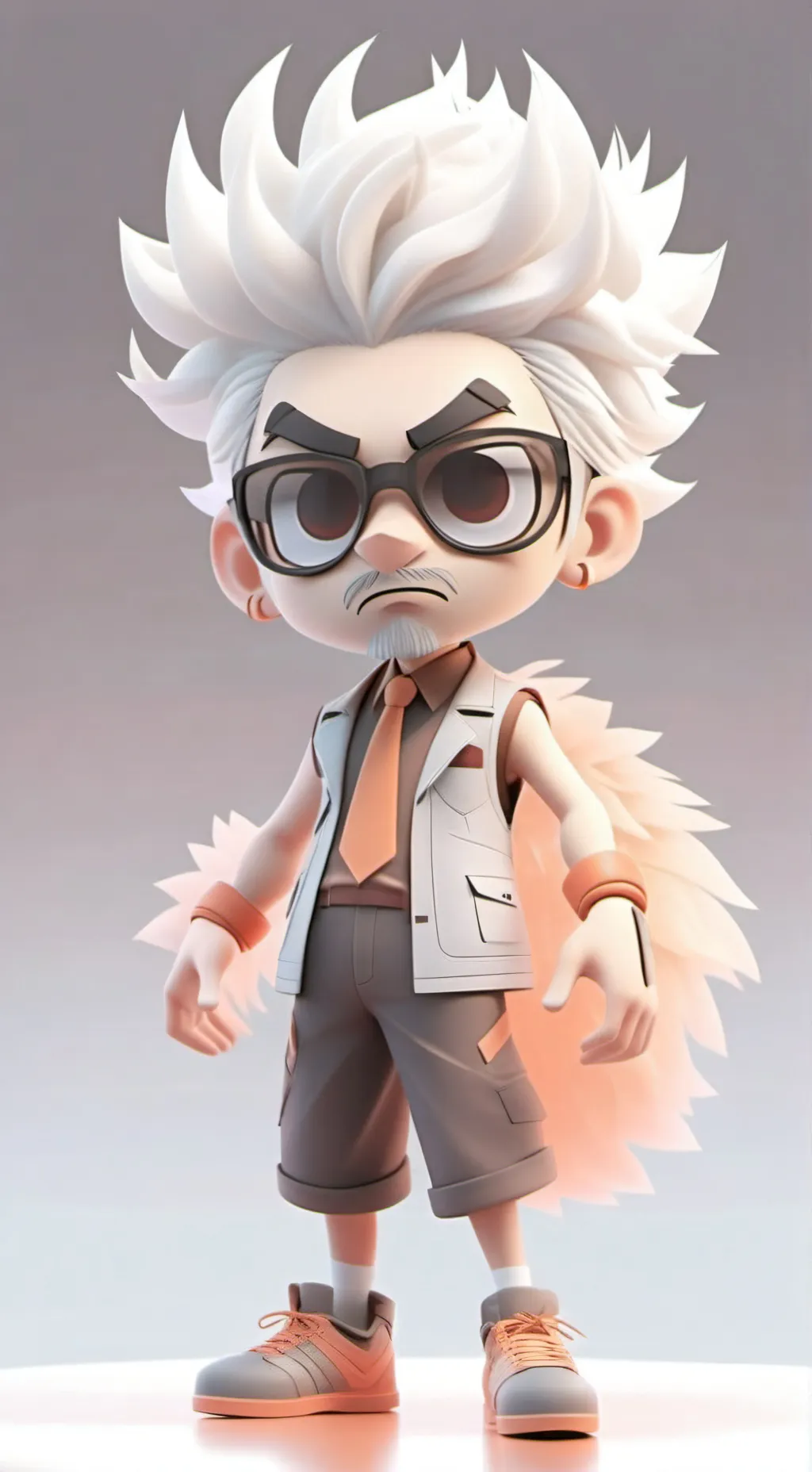 ai character: cooking with shrim background