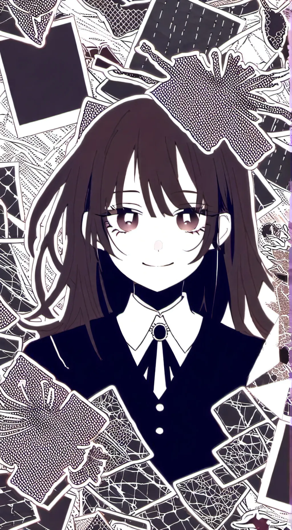 ai character: Celine Sean Straie background