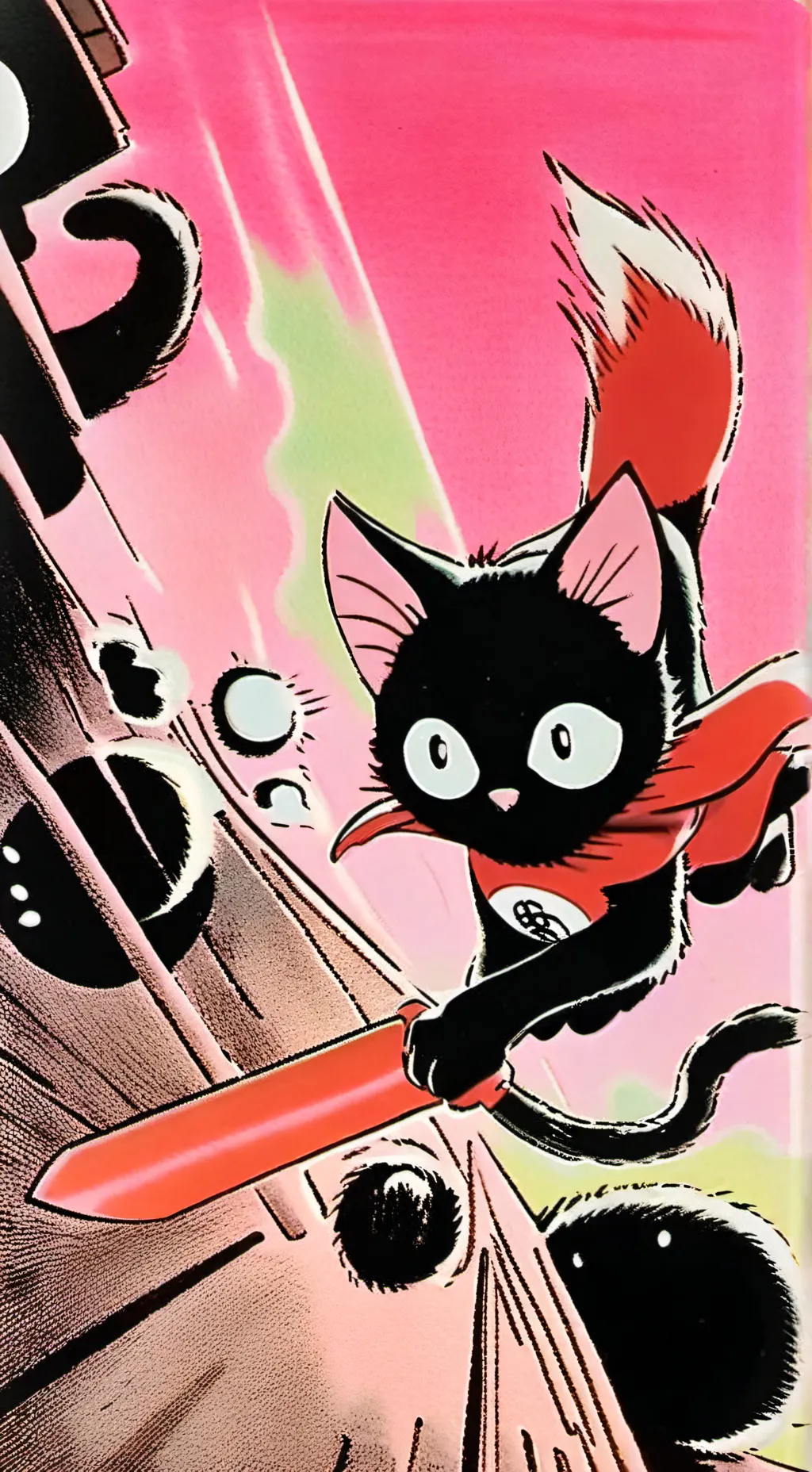 ai character: super kittens background