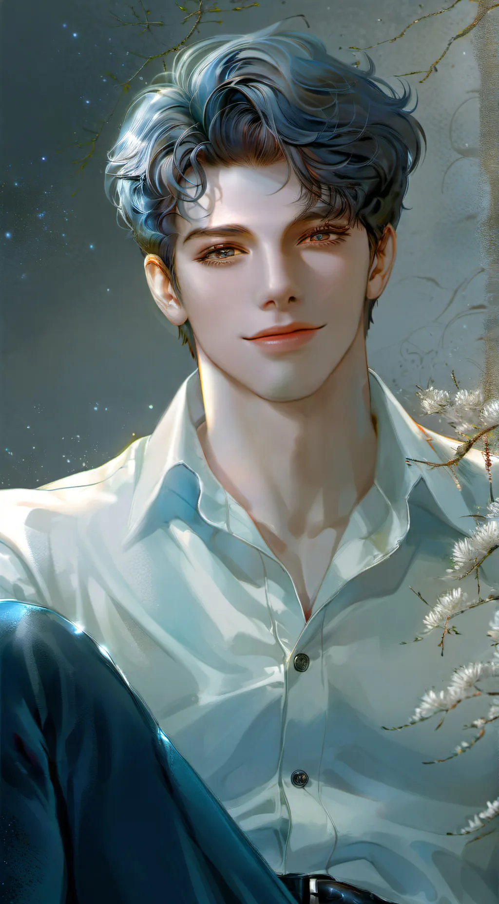 ai character: lincon  background