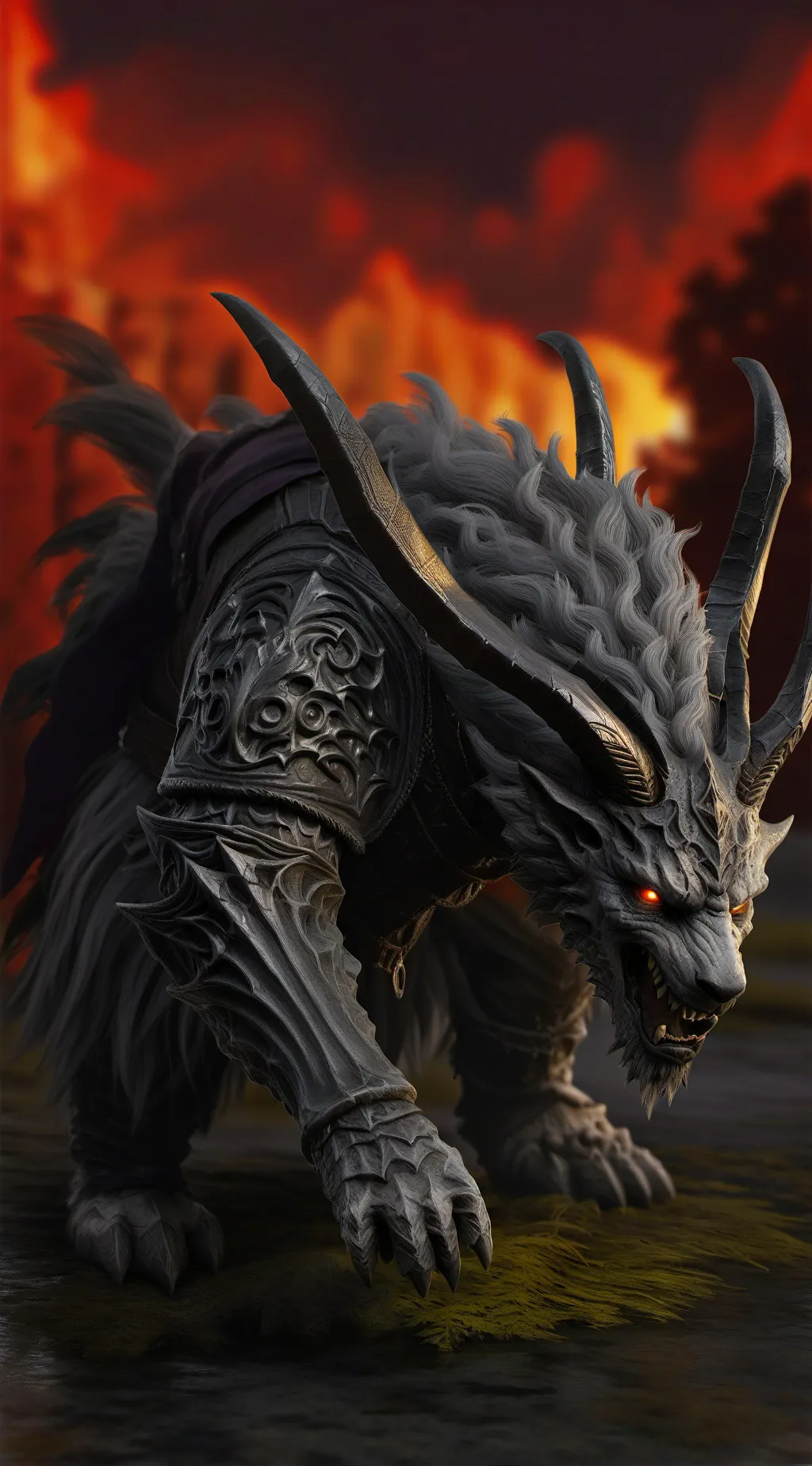 ai character: demonio background