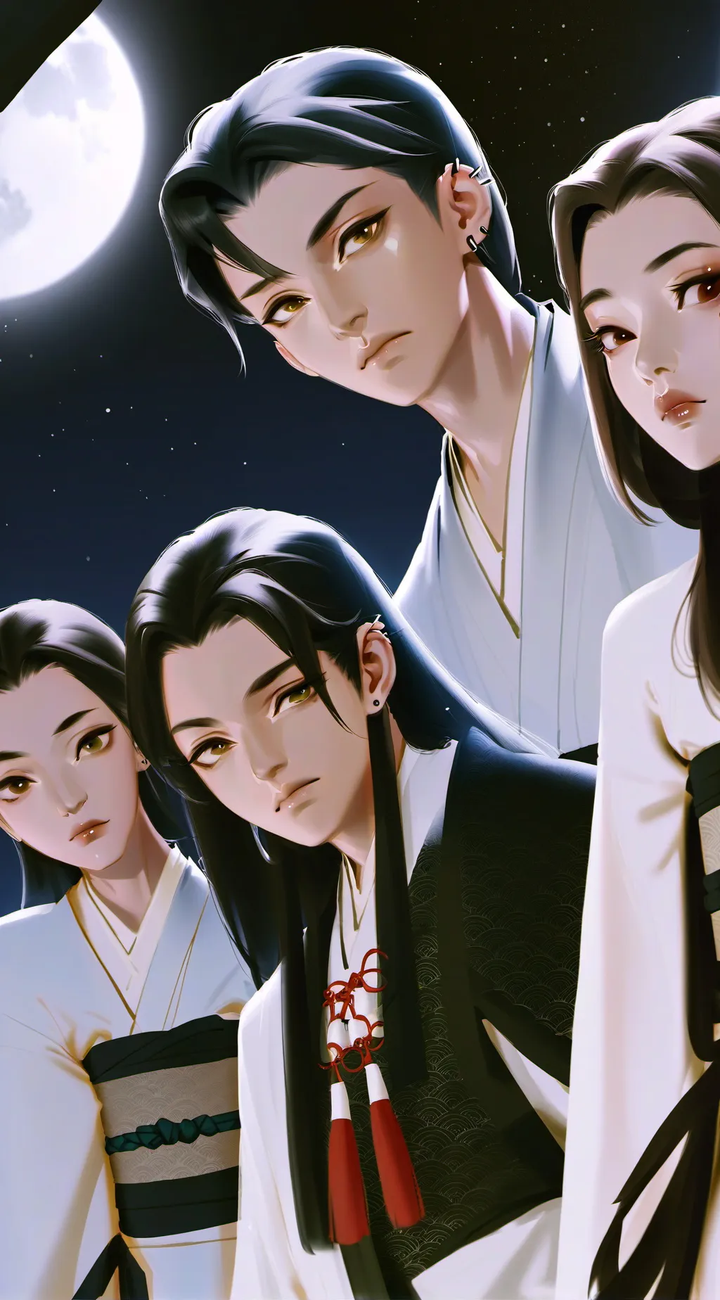 ai character: Moonblaze ninjas background