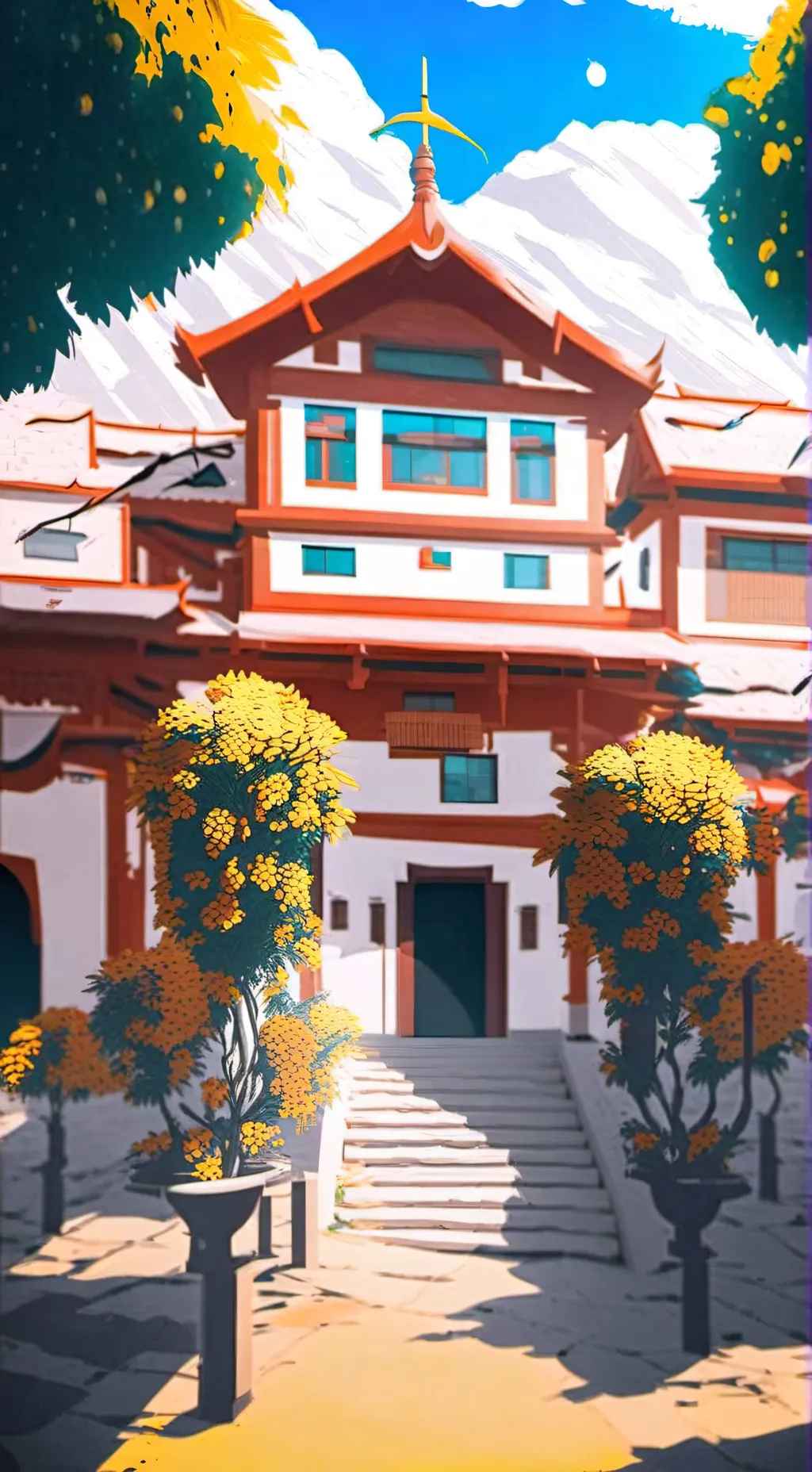 ai character: FILIPINO STORE  background