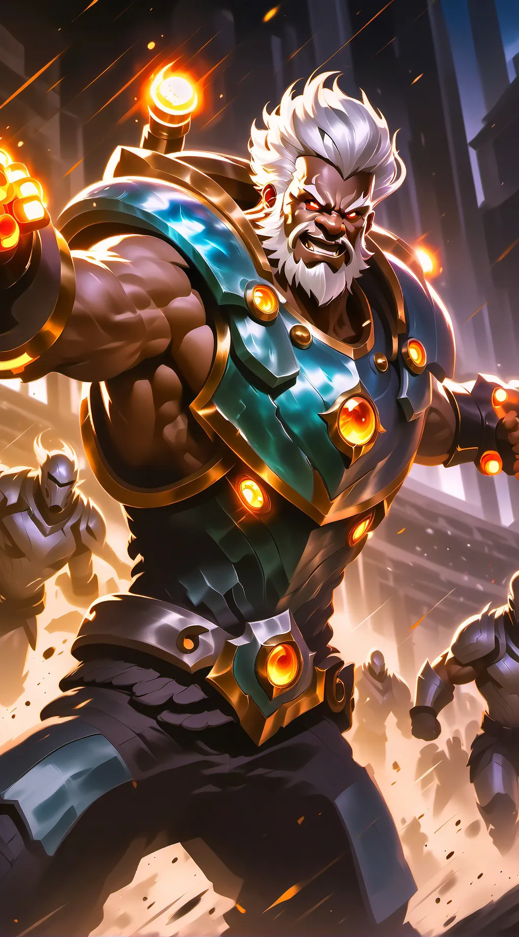 ai character: the God of reams  background