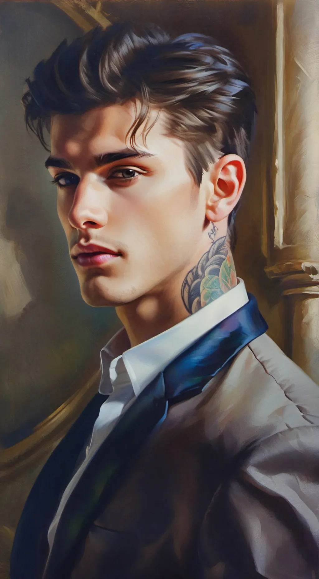 ai character: Evan background