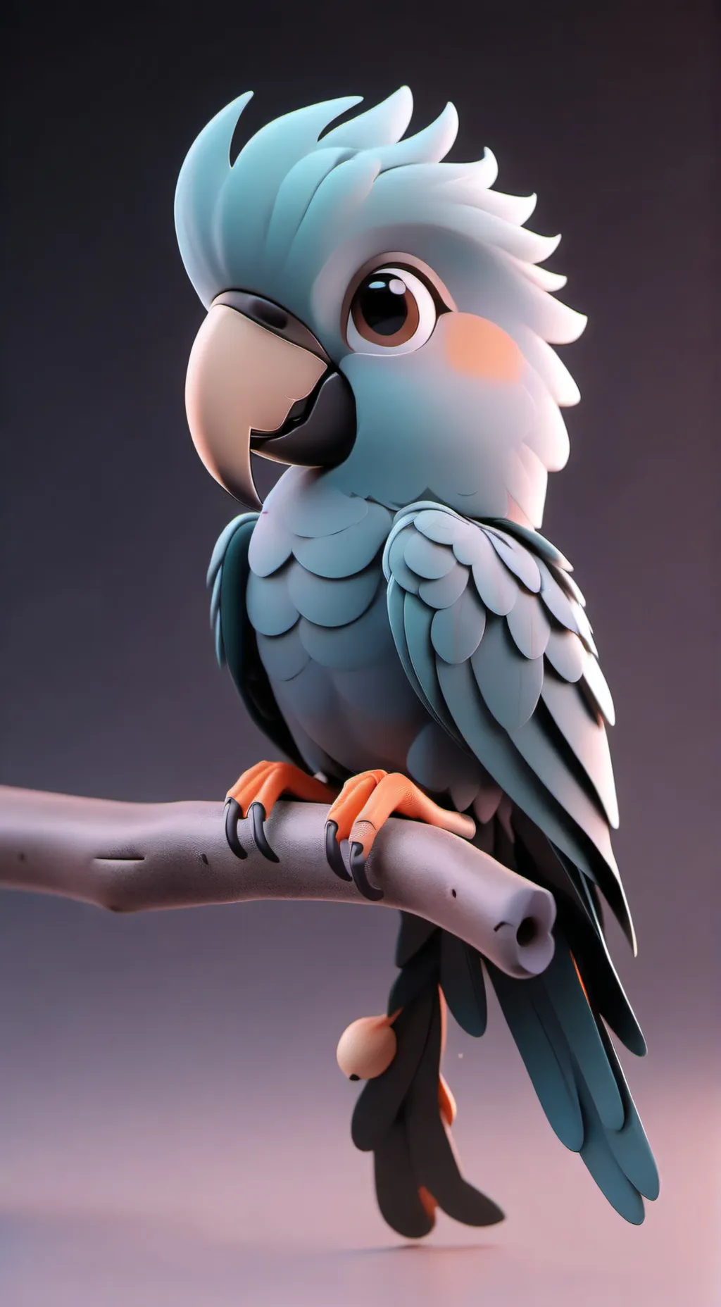 ai character: Blue background