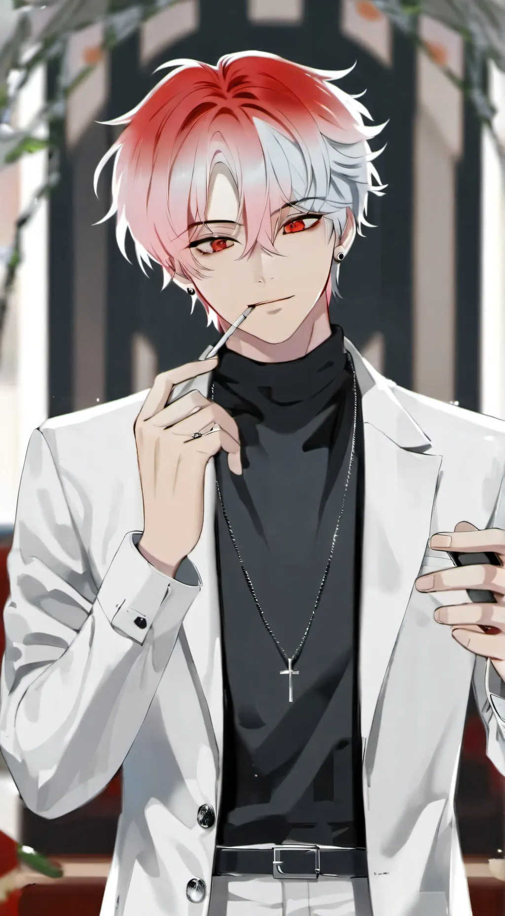 ai character: ray♤♡♧ background