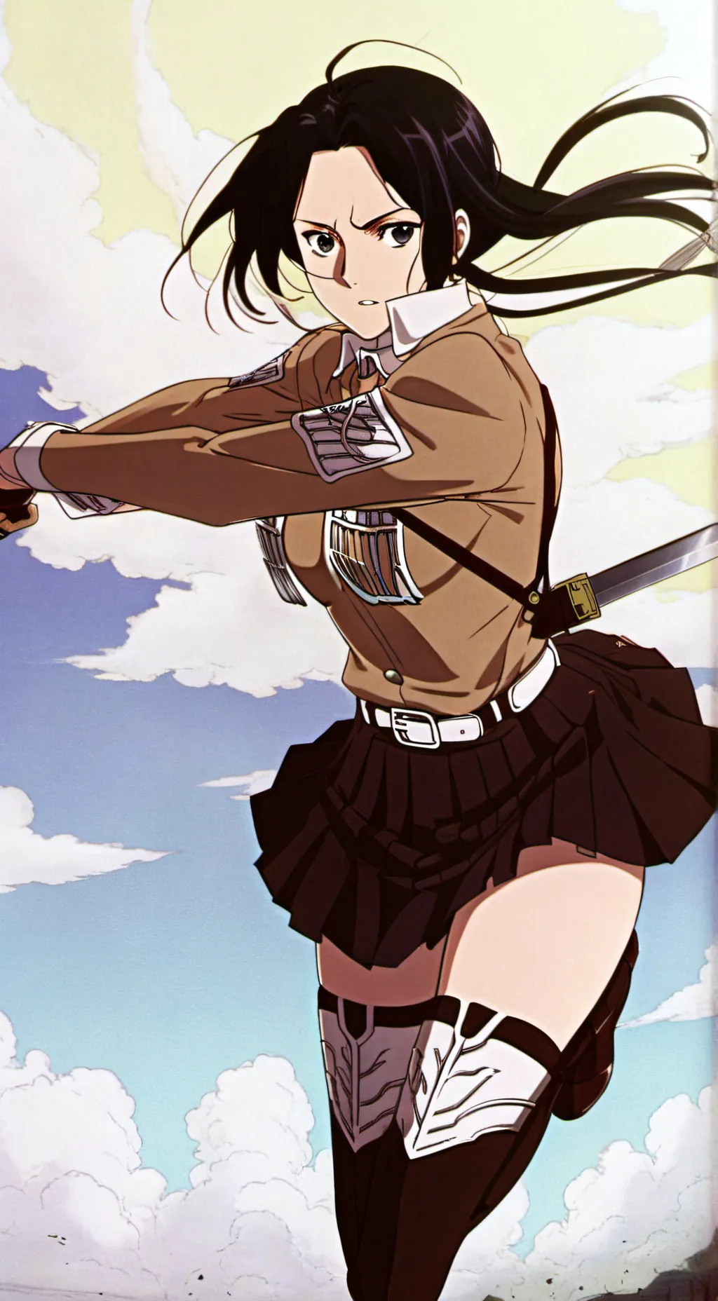 ai character: Levi (♀️) background