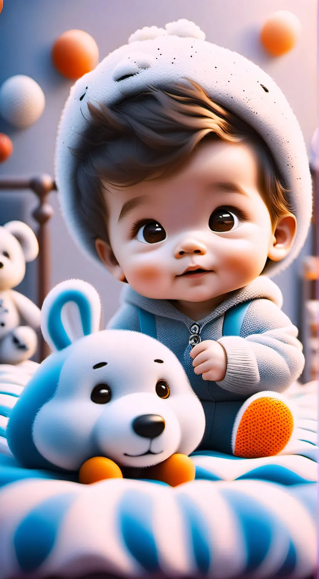 ai character: Annoying baby boy background