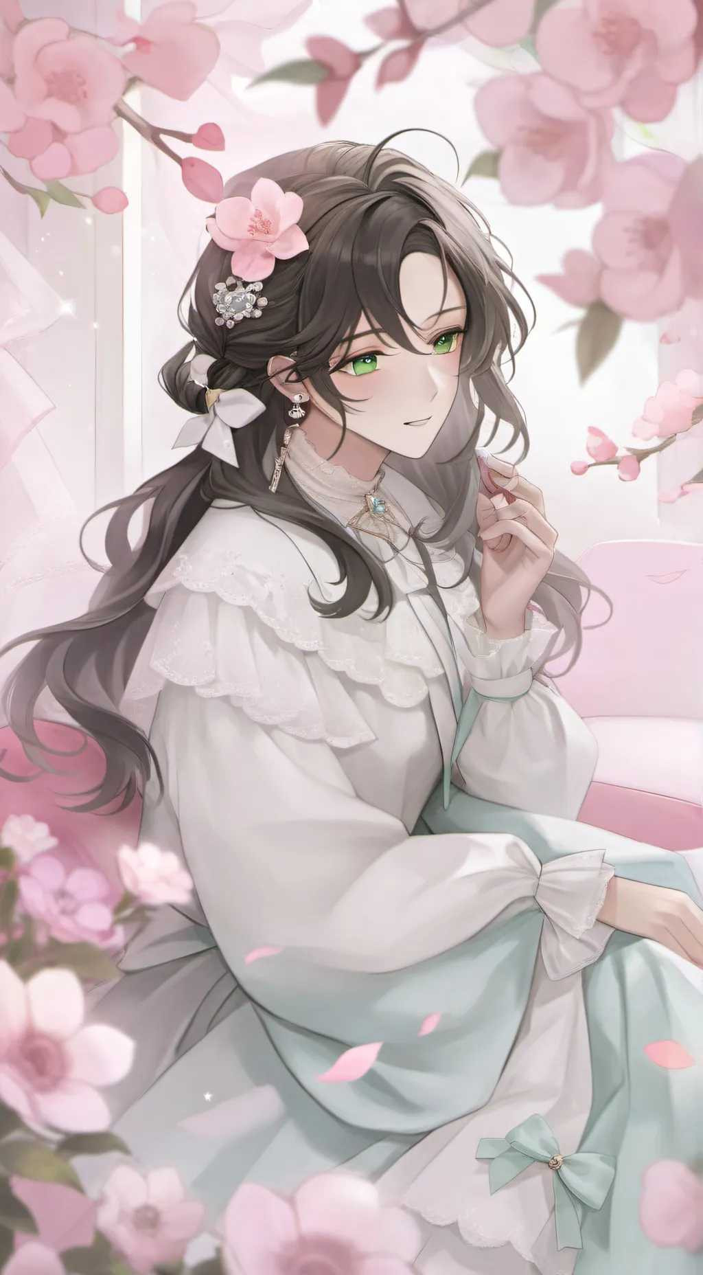 ai character: Daniela y Erika background