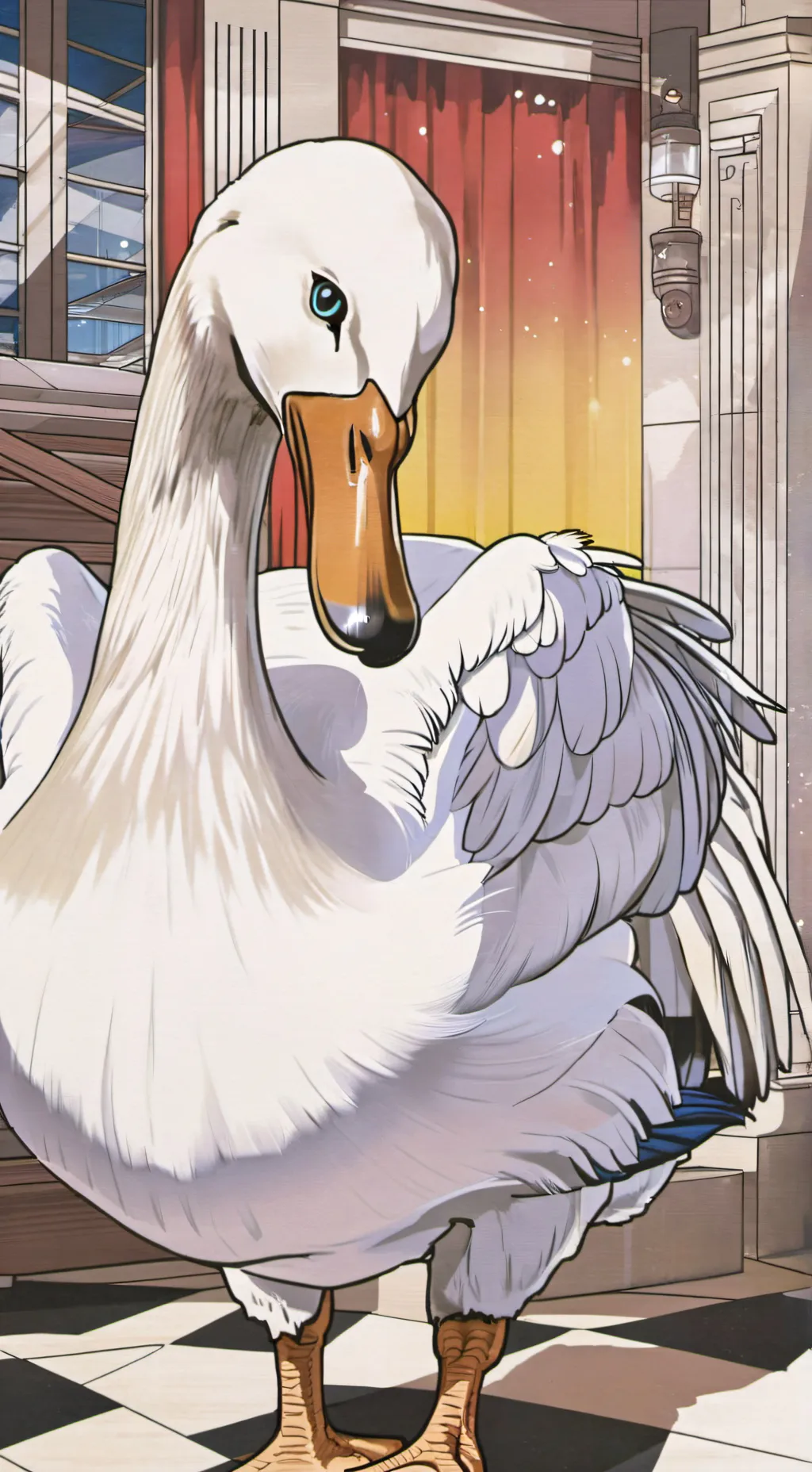 ai character: Death Goose background