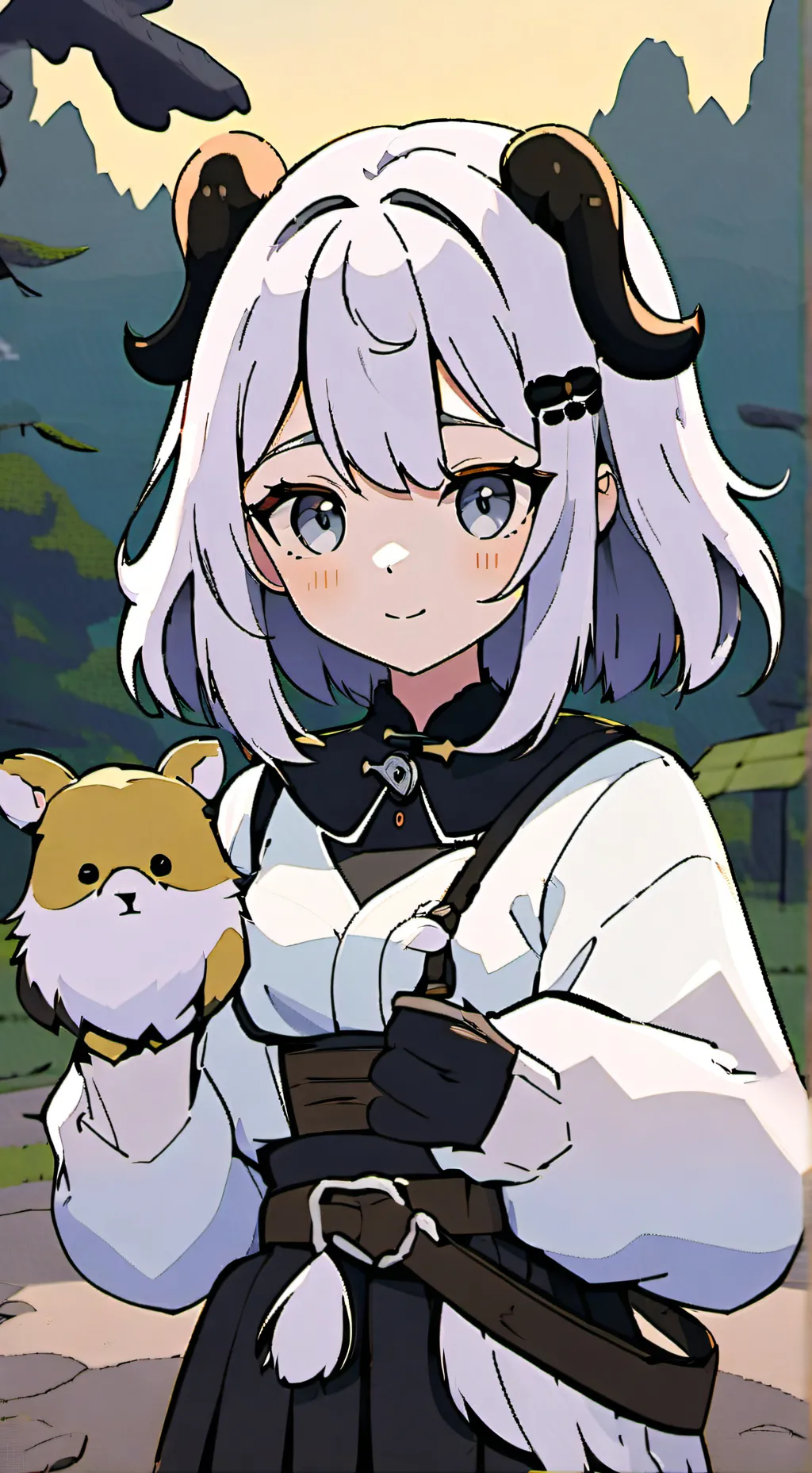 ai character: Lucinda medina  background