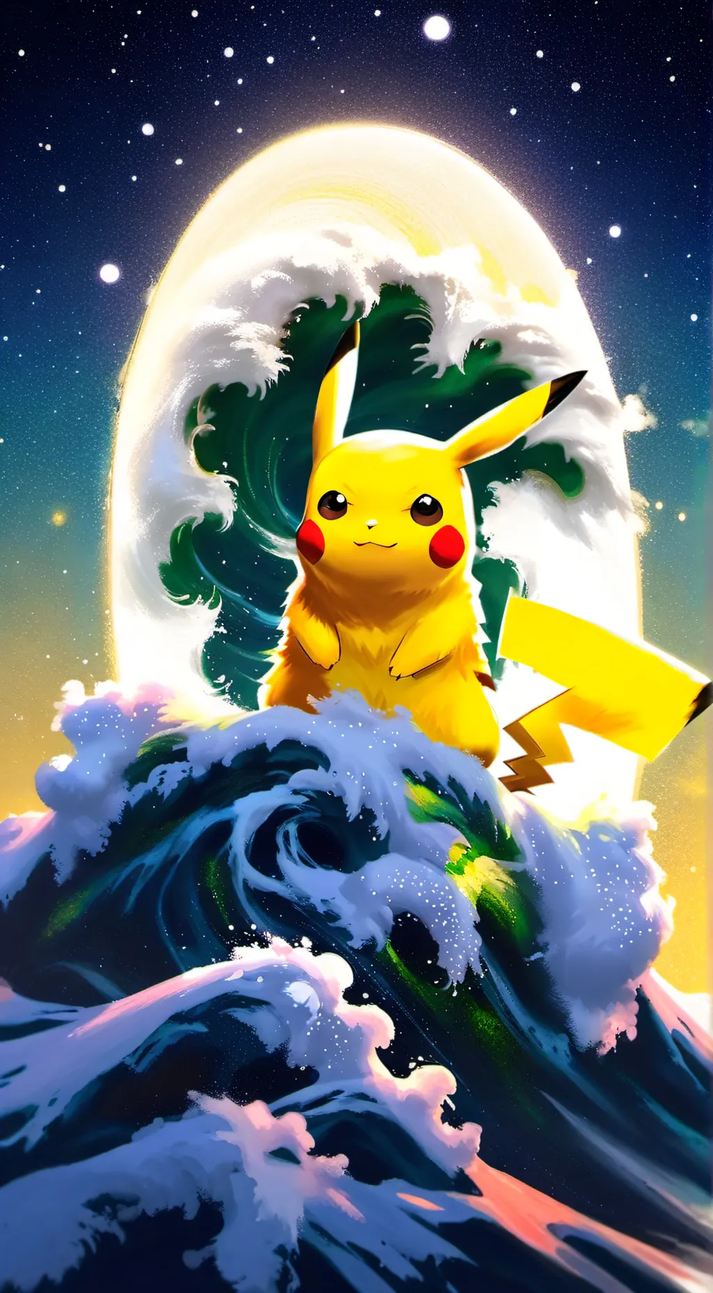 ai character: Pikachu Femelle background