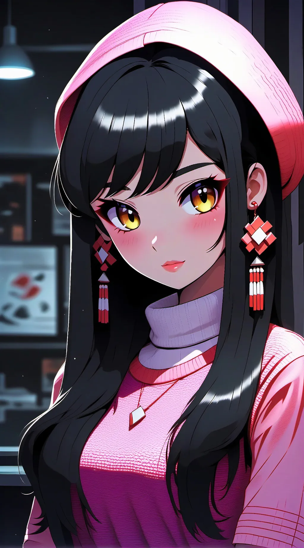 ai character: Luna background