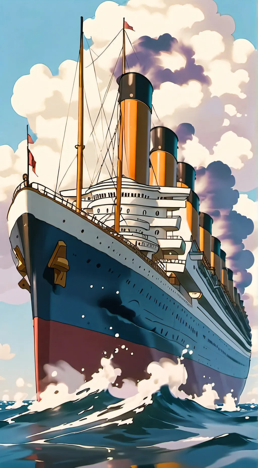 ai character: I SURVIVED TITANIC background