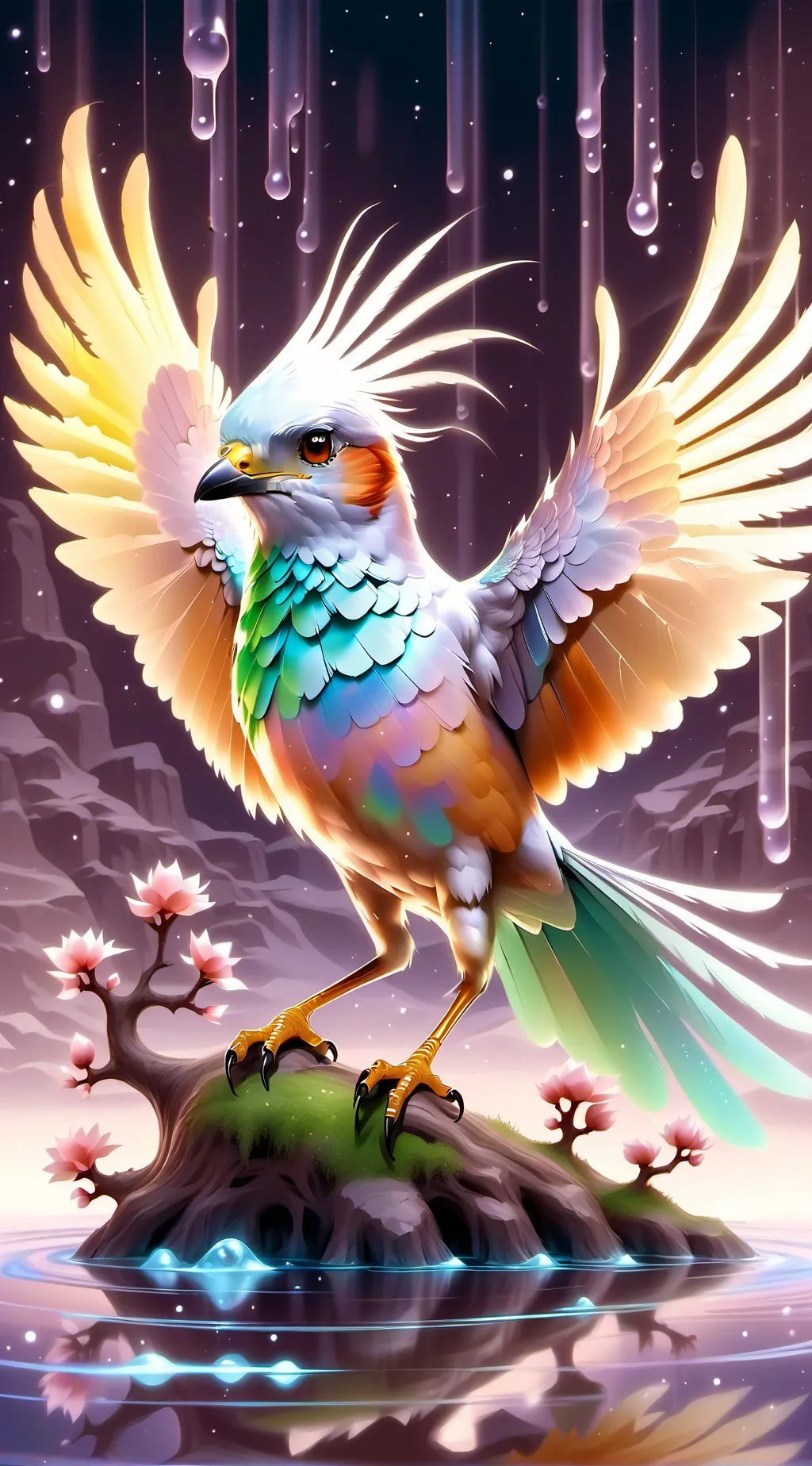 ai character: Wenda×gray background