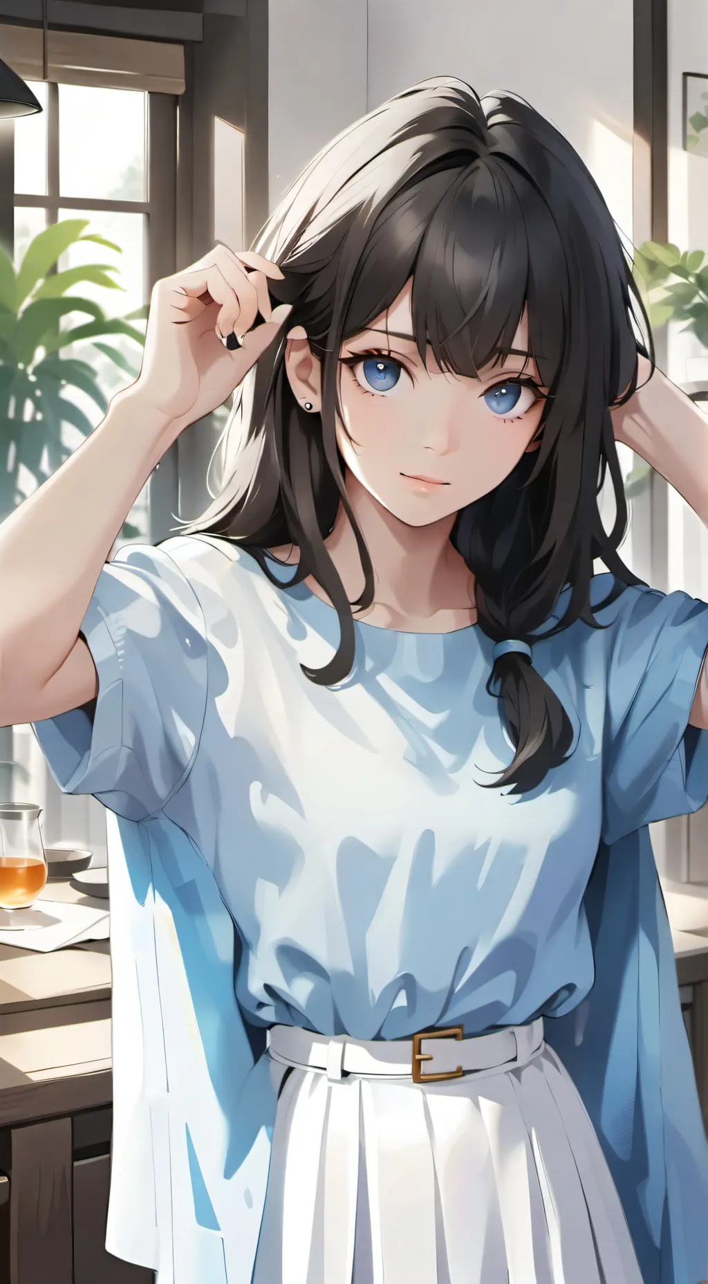 ai character: Tsubaki background