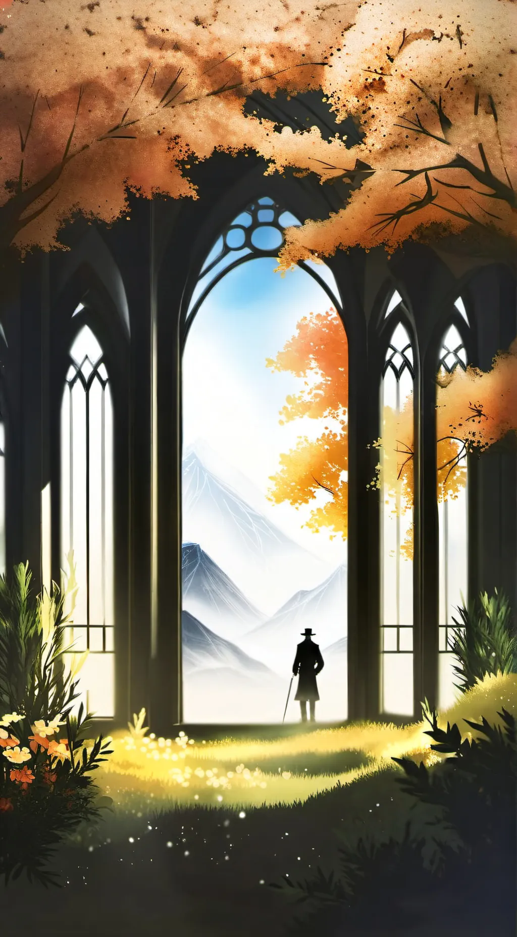 ai character: eine neue Welt  background