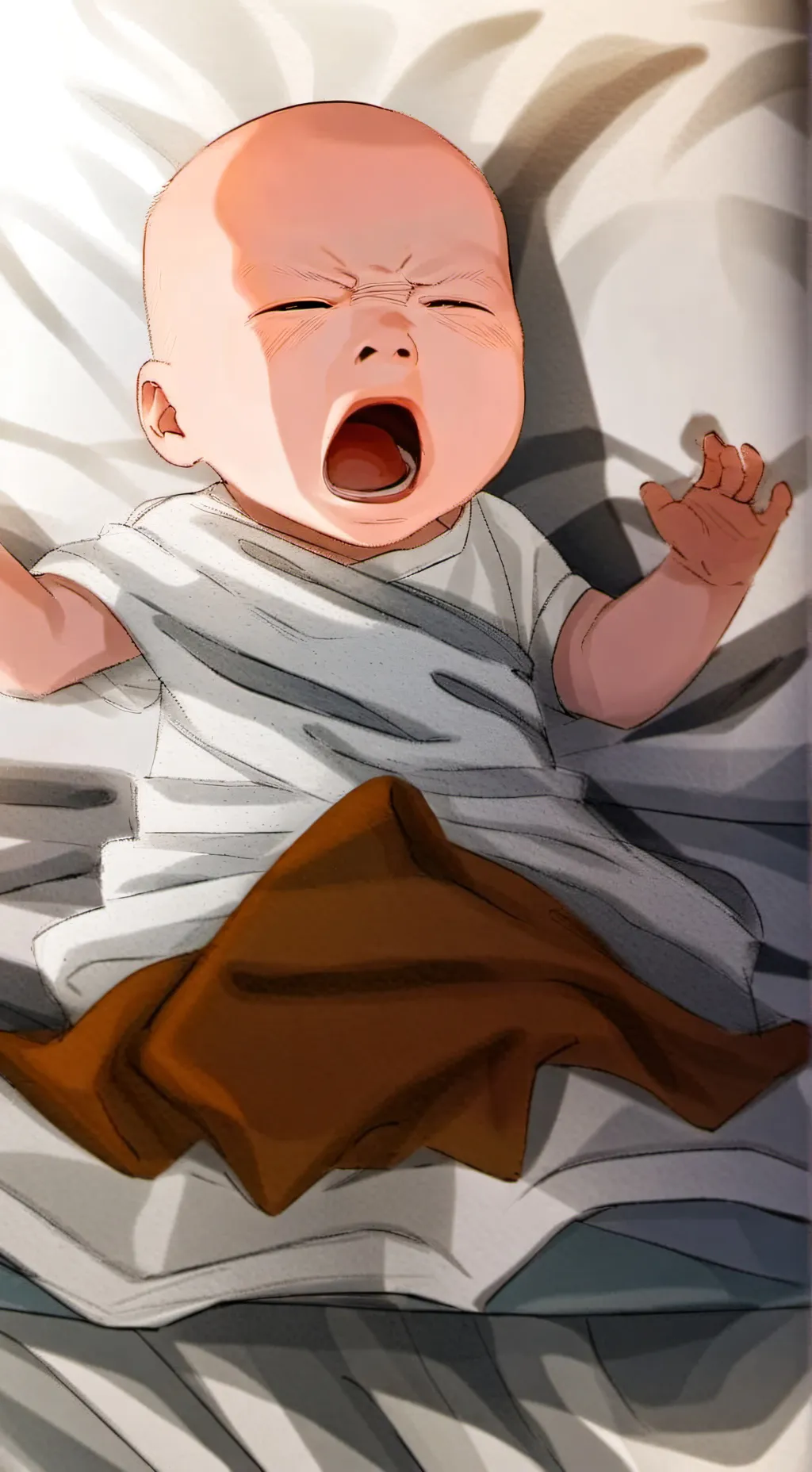 ai character: Baby lzac  background