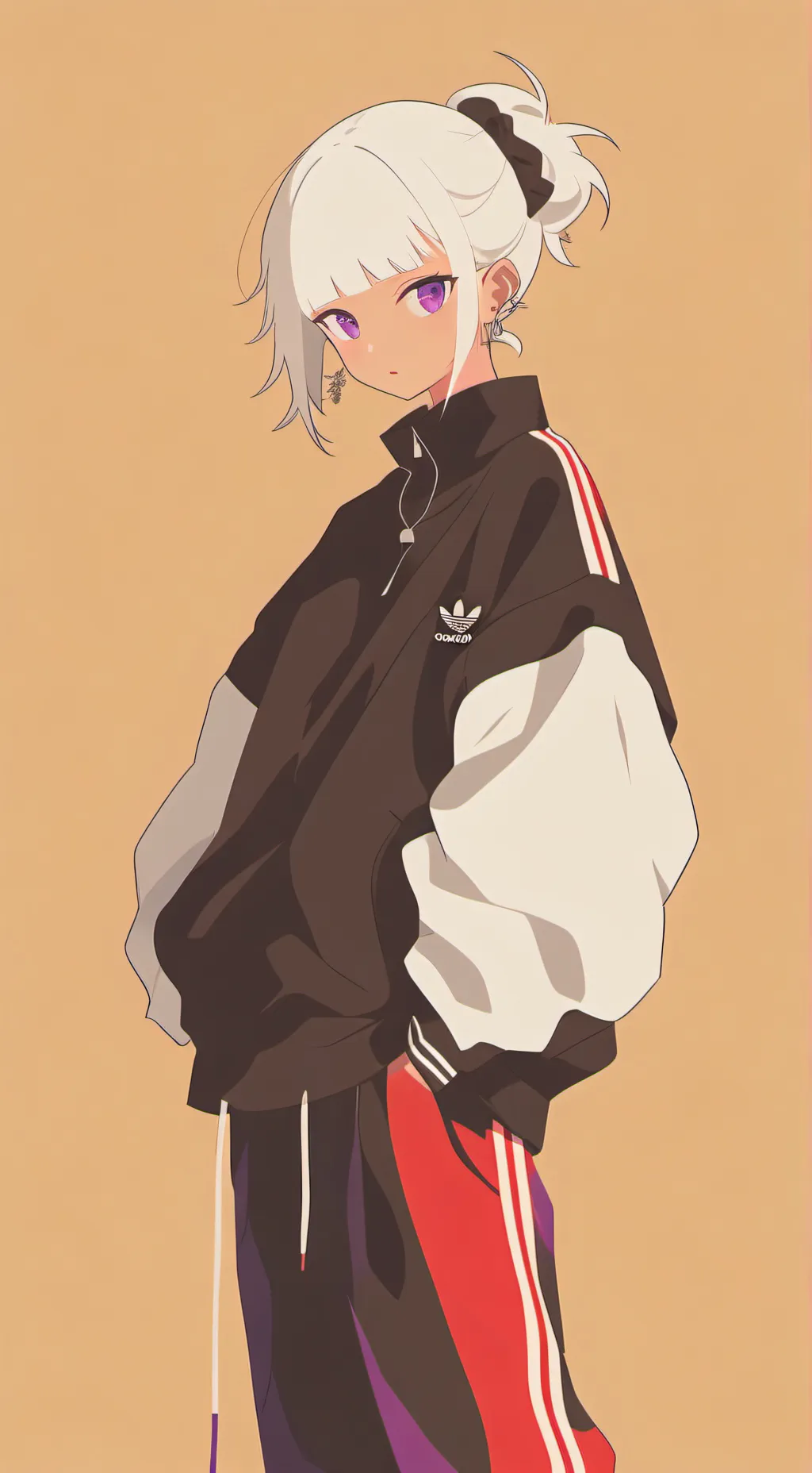 ai character: Snow background