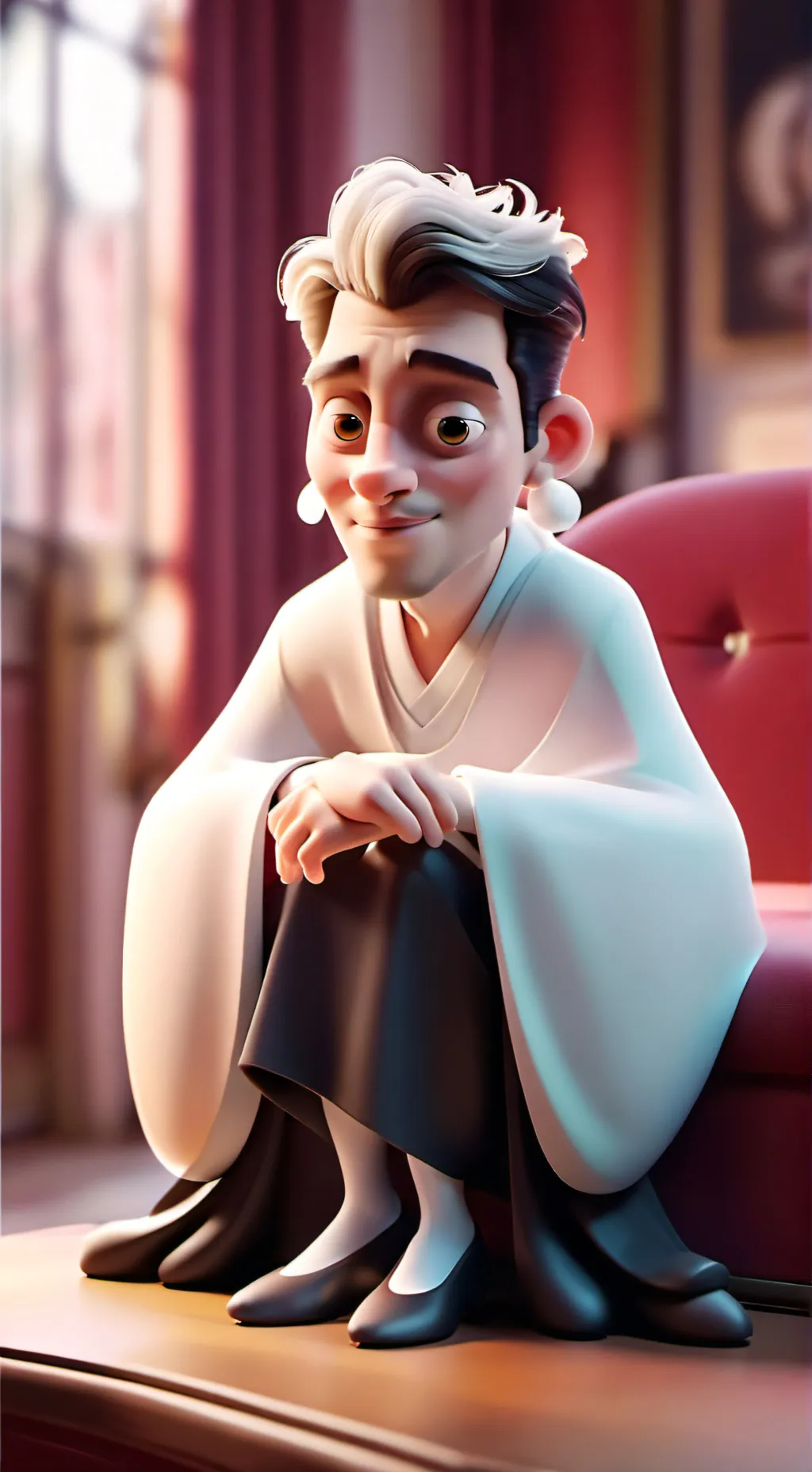 ai character: old manny background