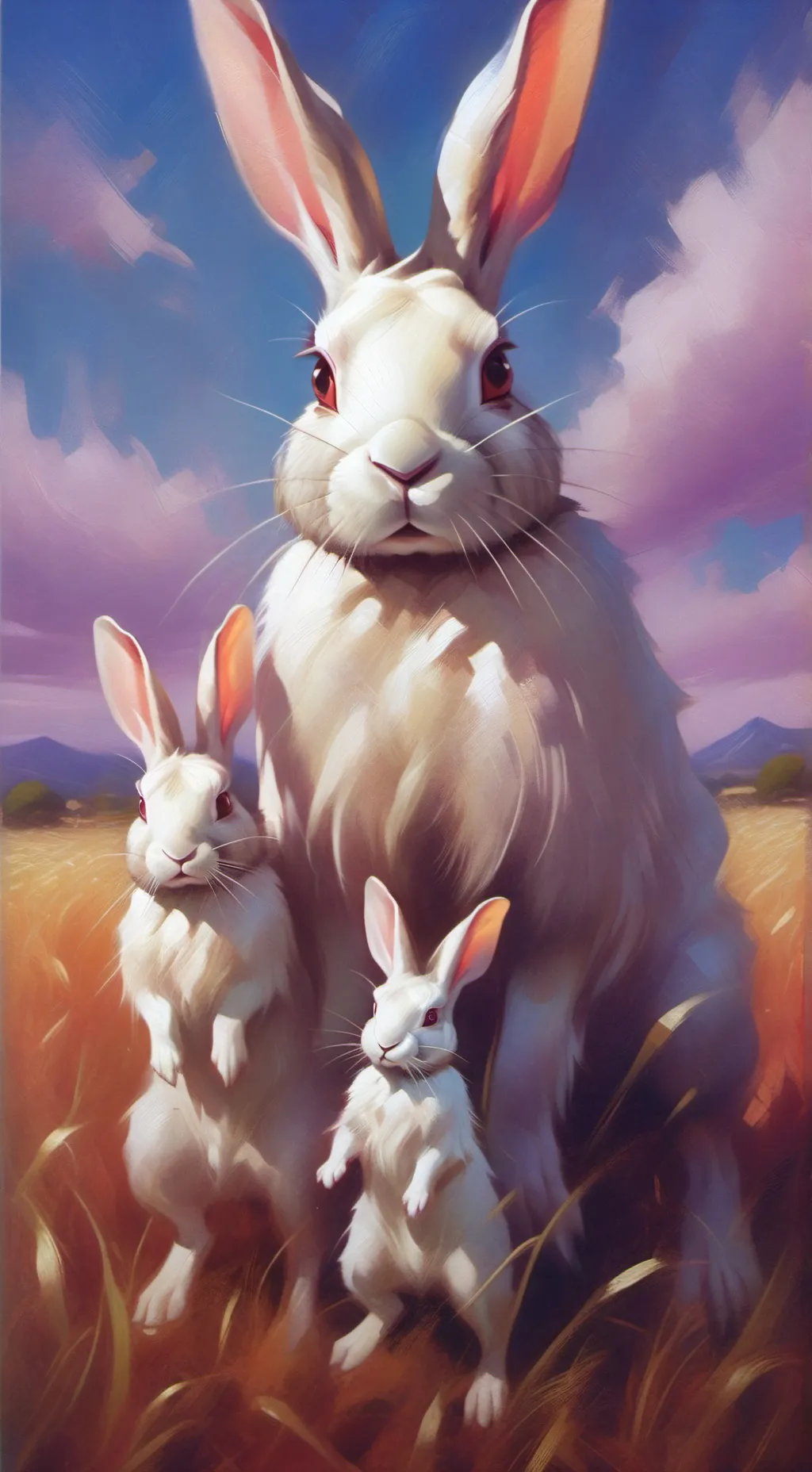 ai character: mega bunny background