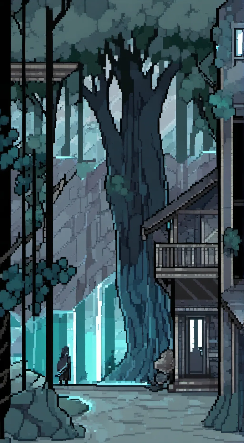 ai character: Sprunki Black goo background