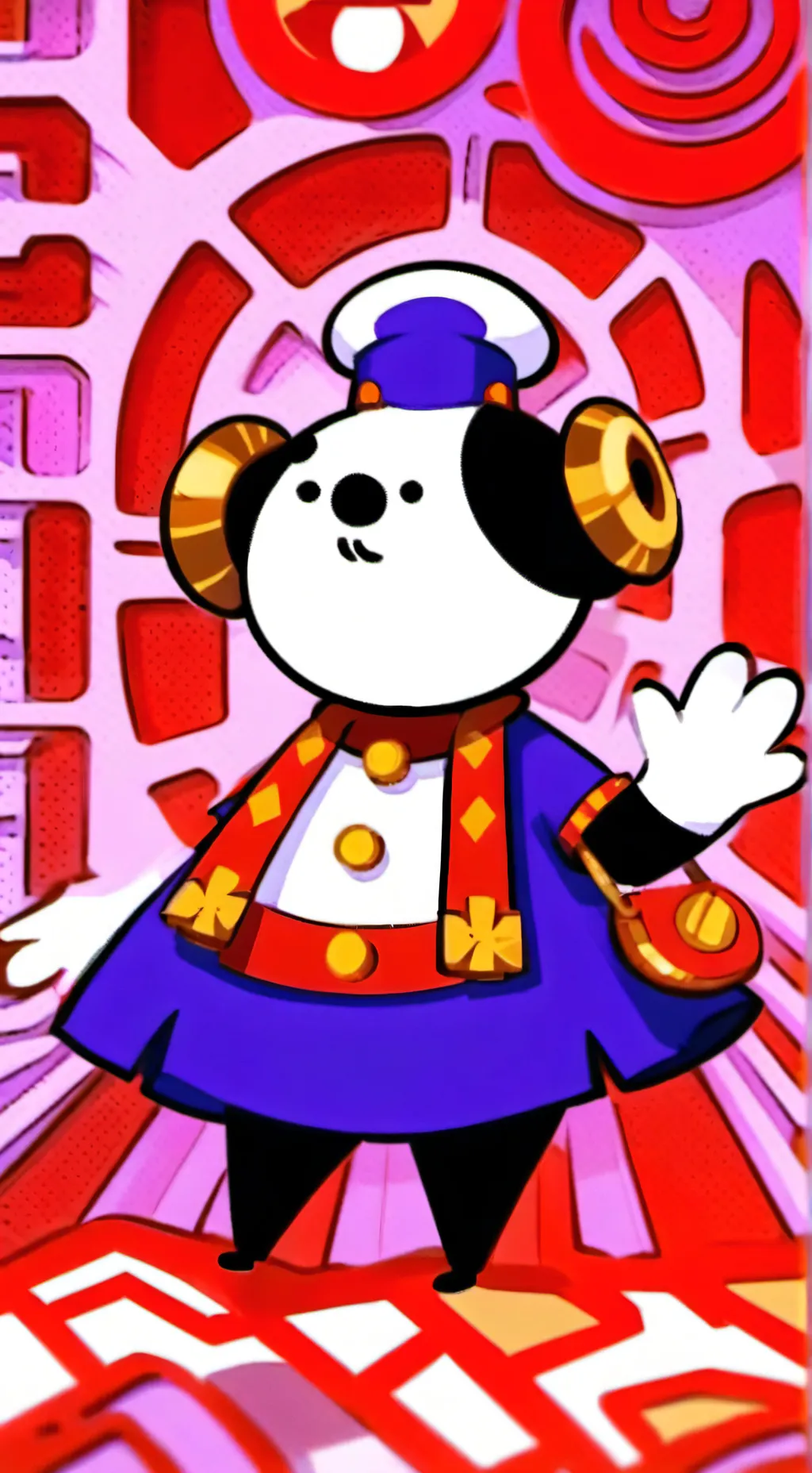 ai character: CatNap girl background