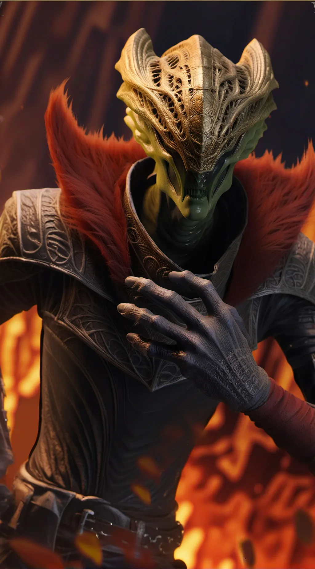 ai character: Alien Mpreg 3 background