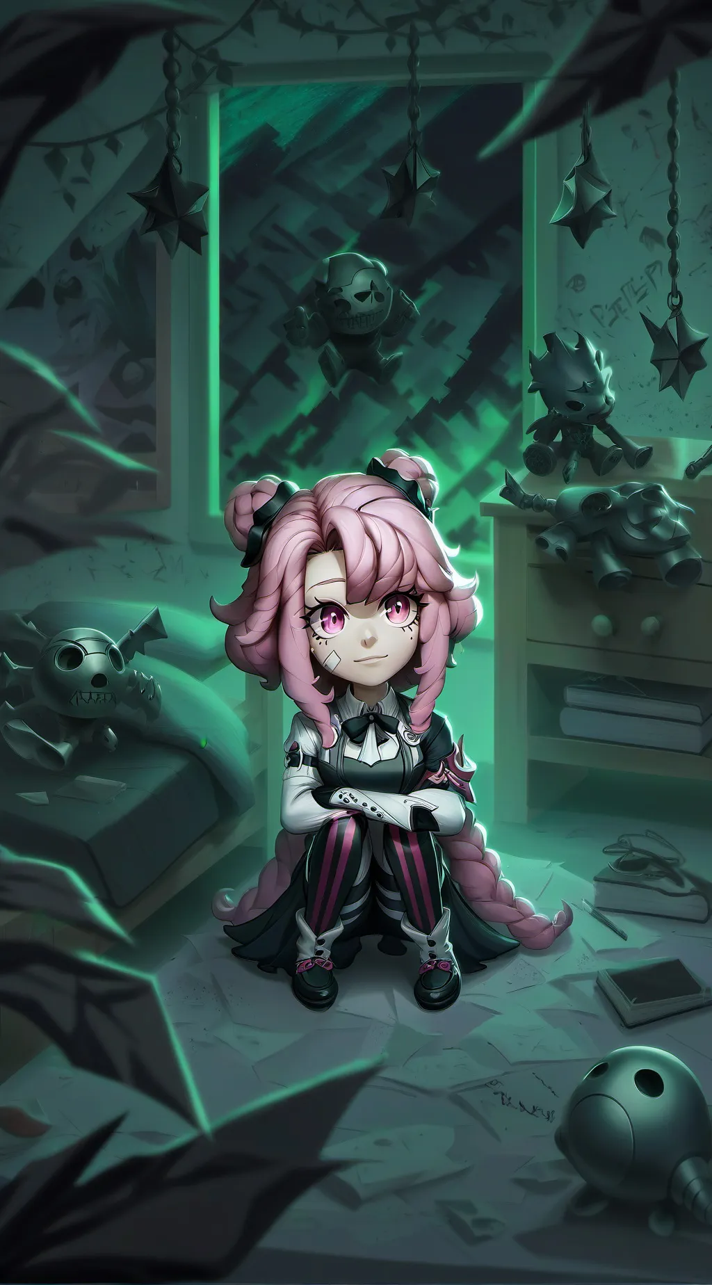 ai character: MHA sleep. background