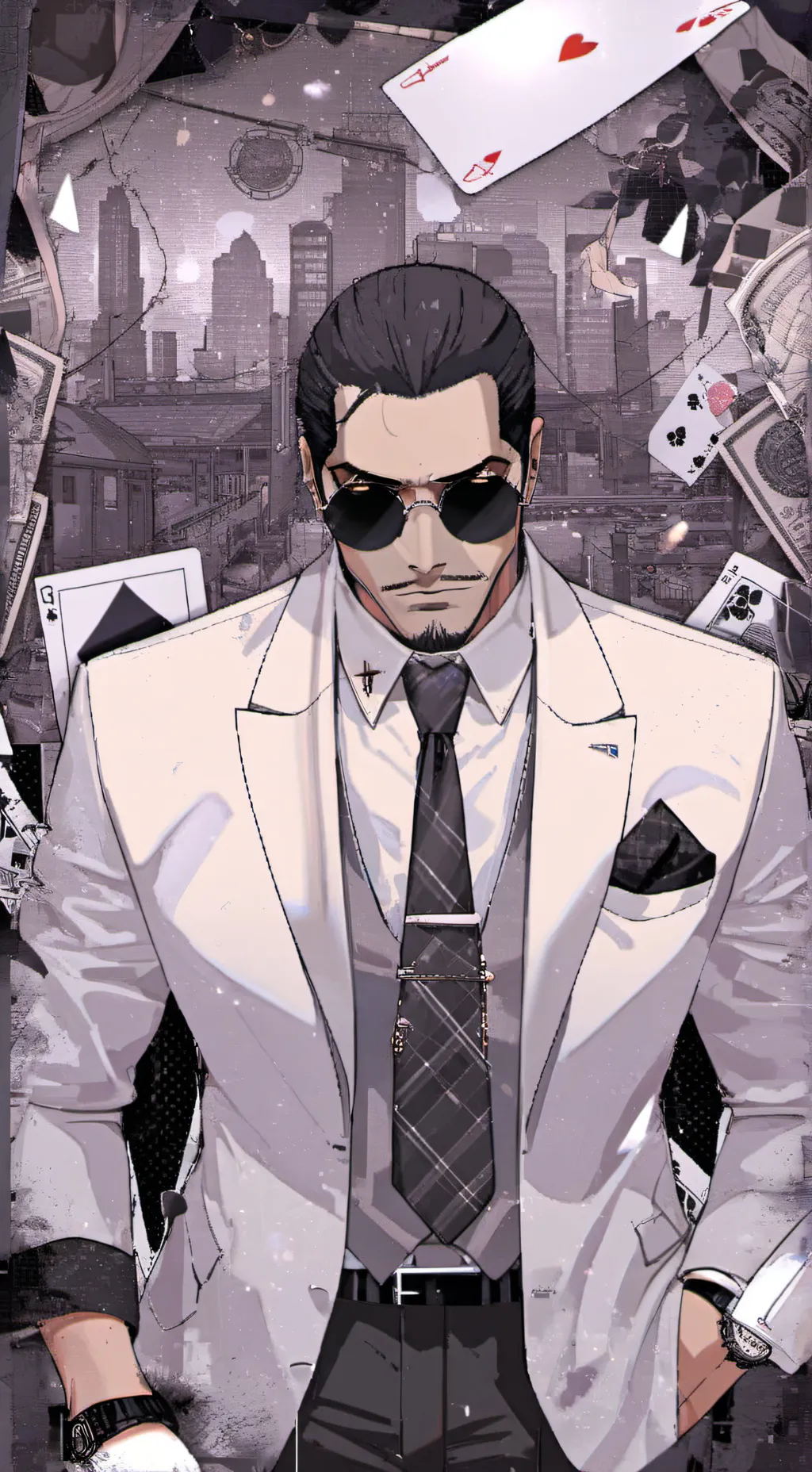 ai character: Mafia Man background