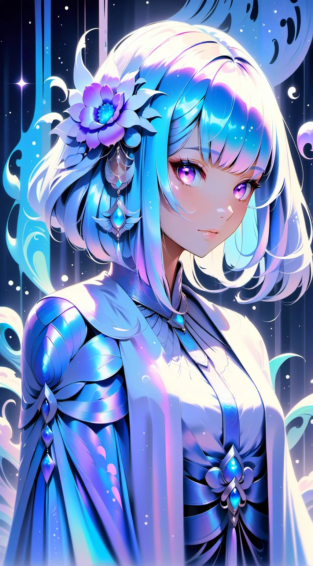ai character: May rose background