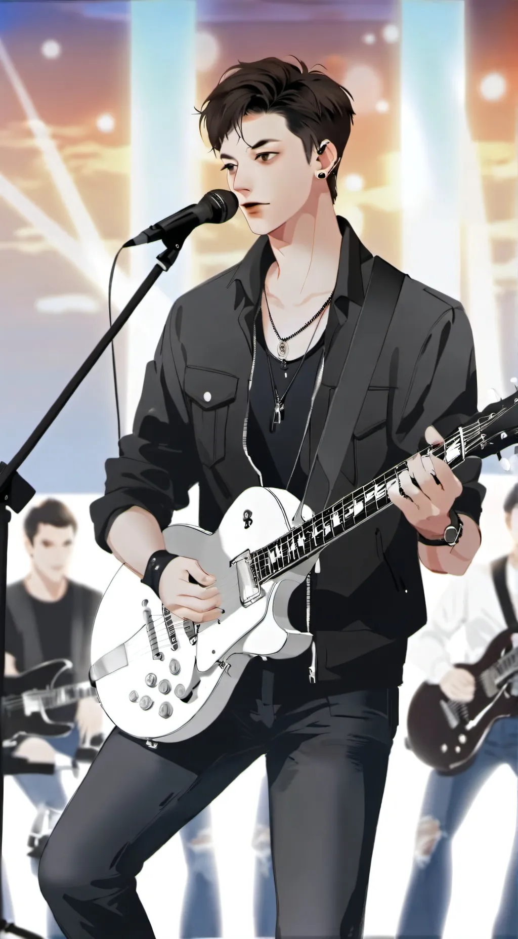 ai character: Alex tuner  background