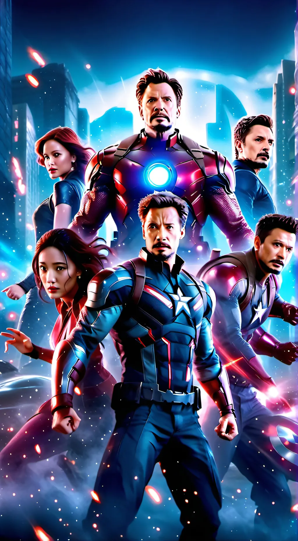 ai character: avengers background