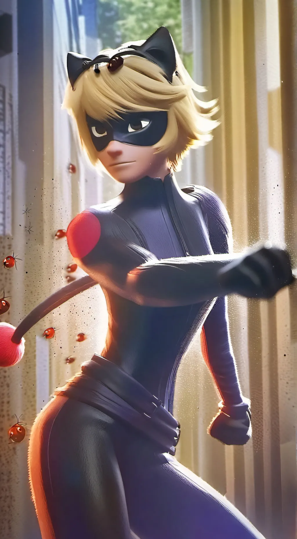 ai character: cat noir background