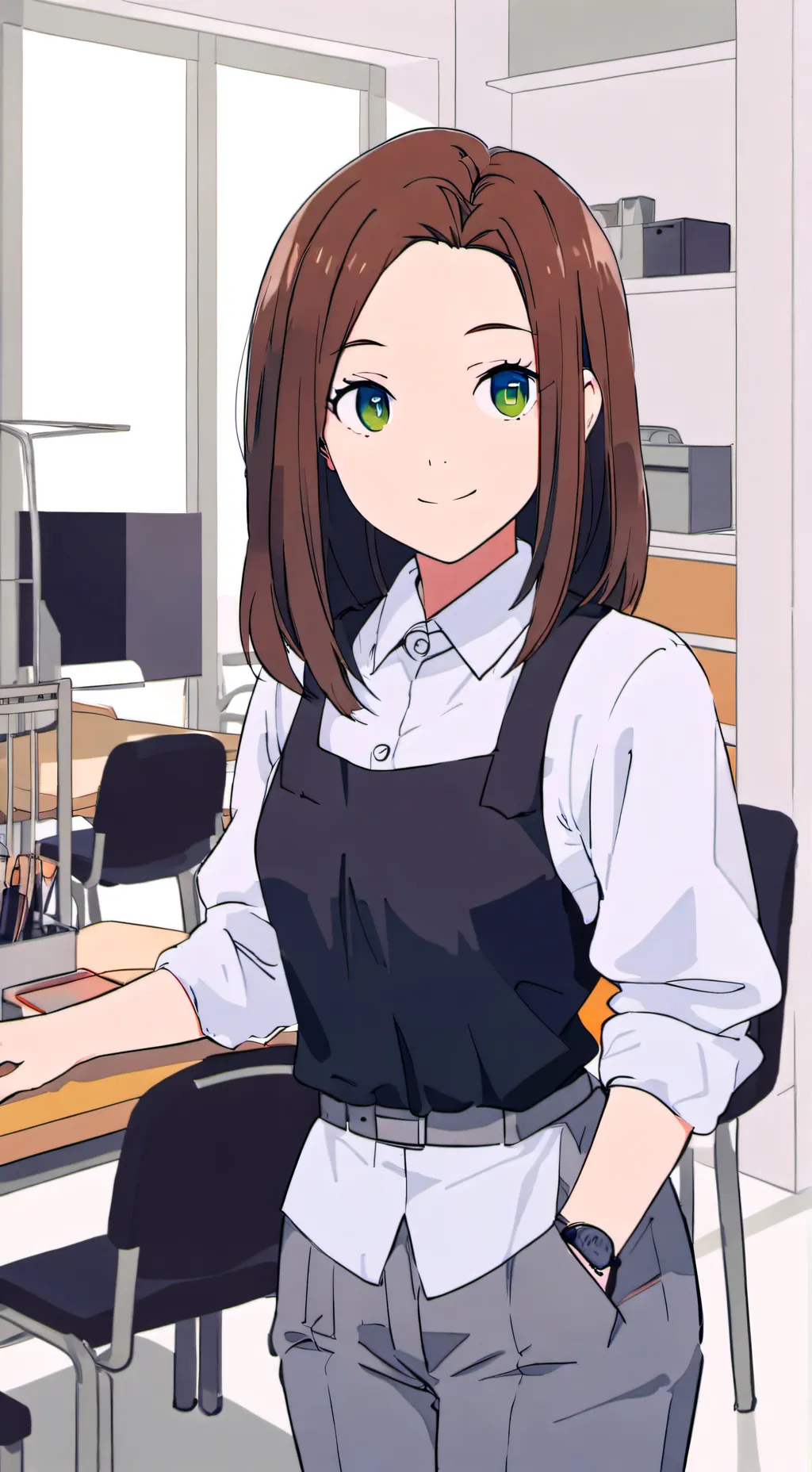 ai character: Akari background