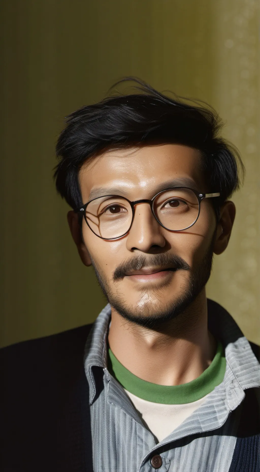 ai character: Un nerd background