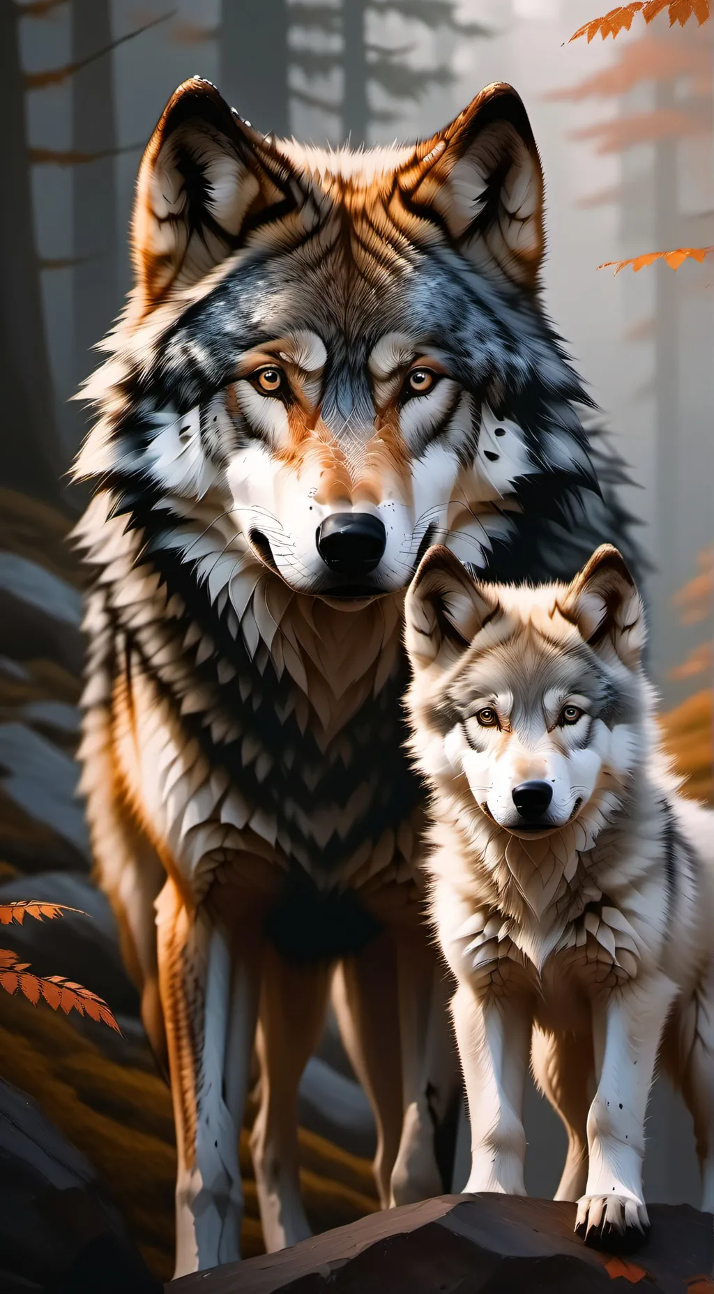 ai character: Sister and mom background