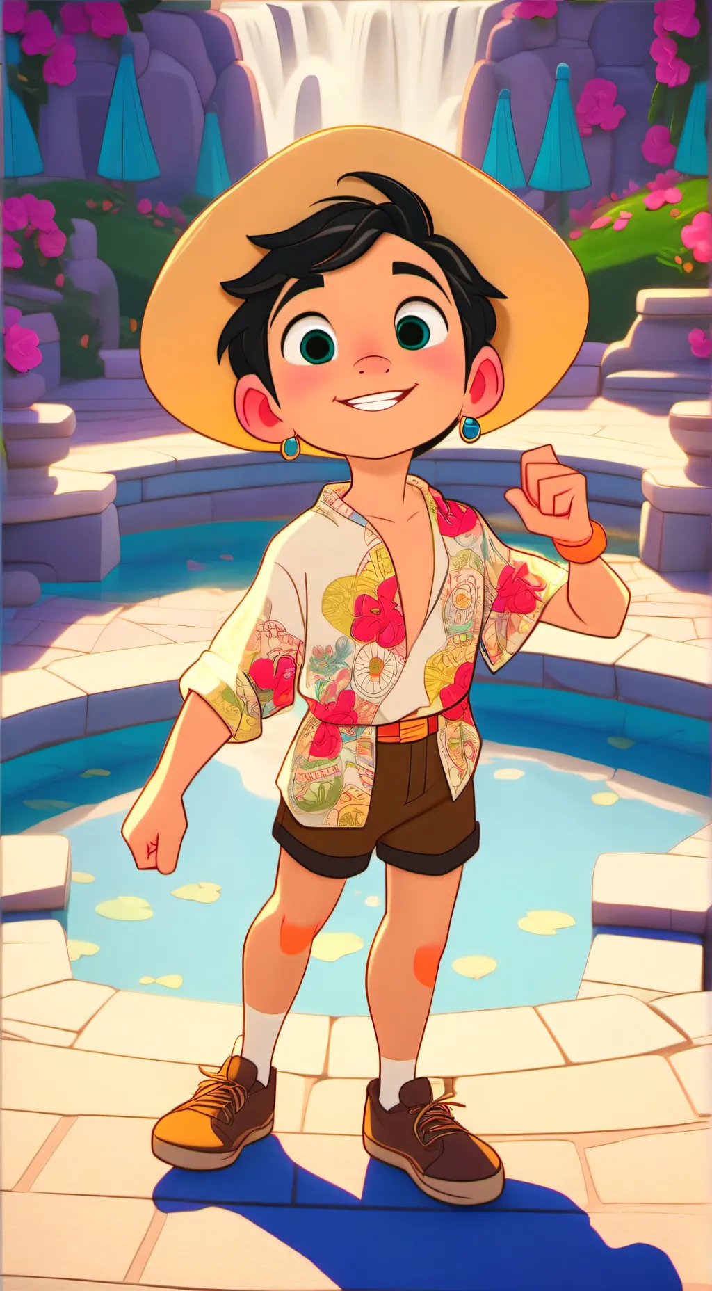 ai character: Spot it background