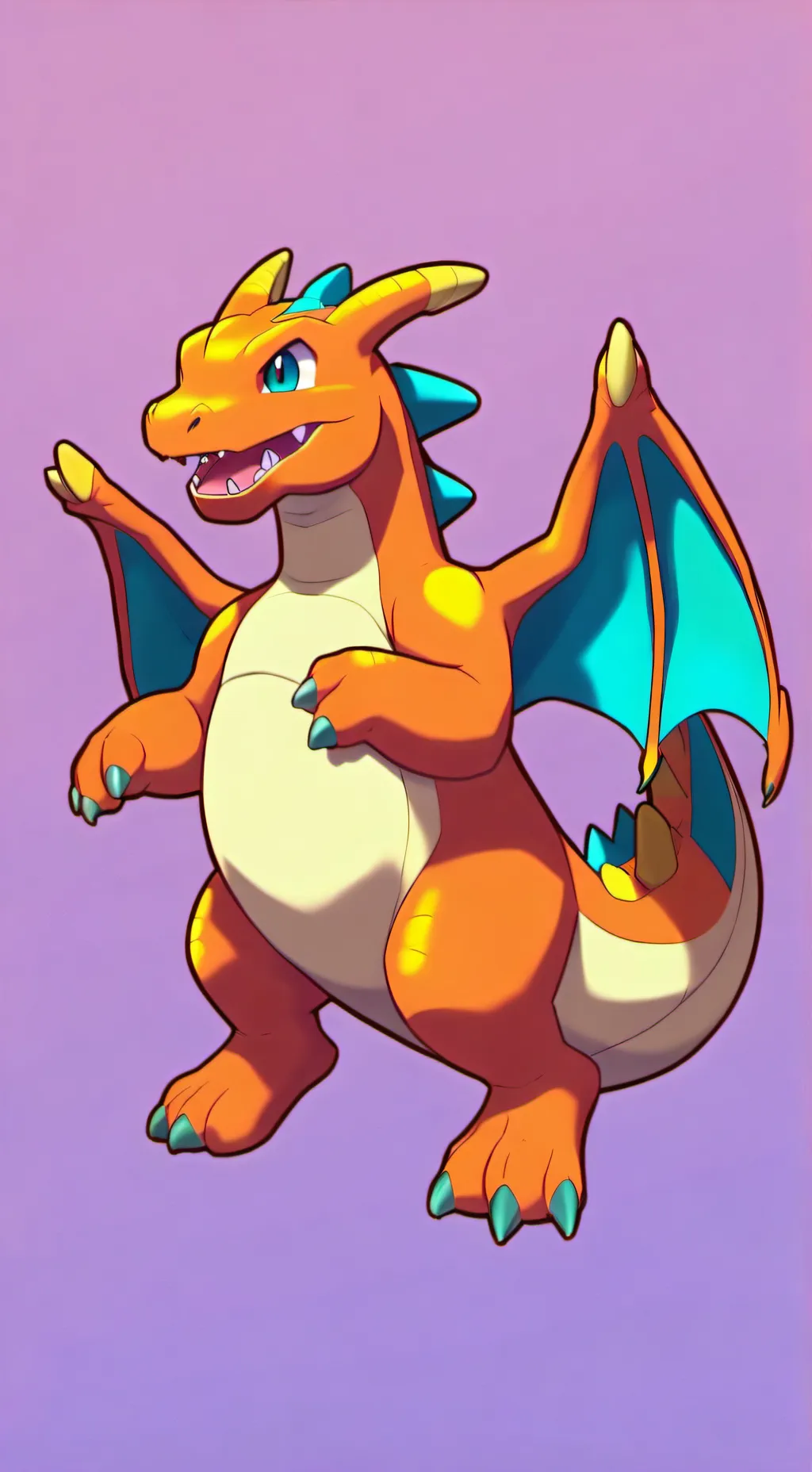 ai character: Charizard background