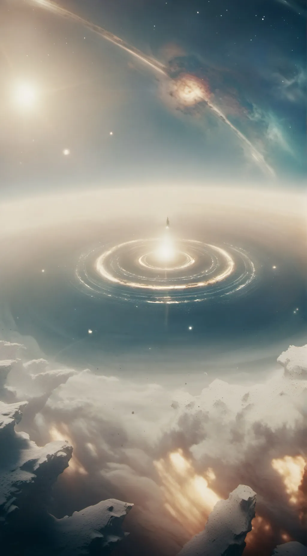 ai character: moon background