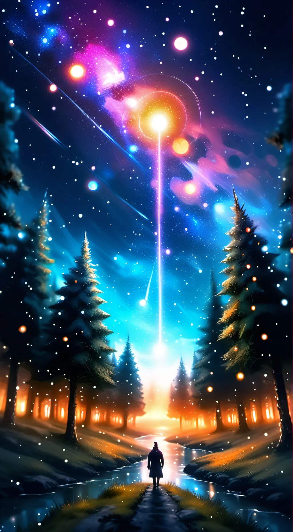 ai character: CHRISTMAS SPRUNKI background